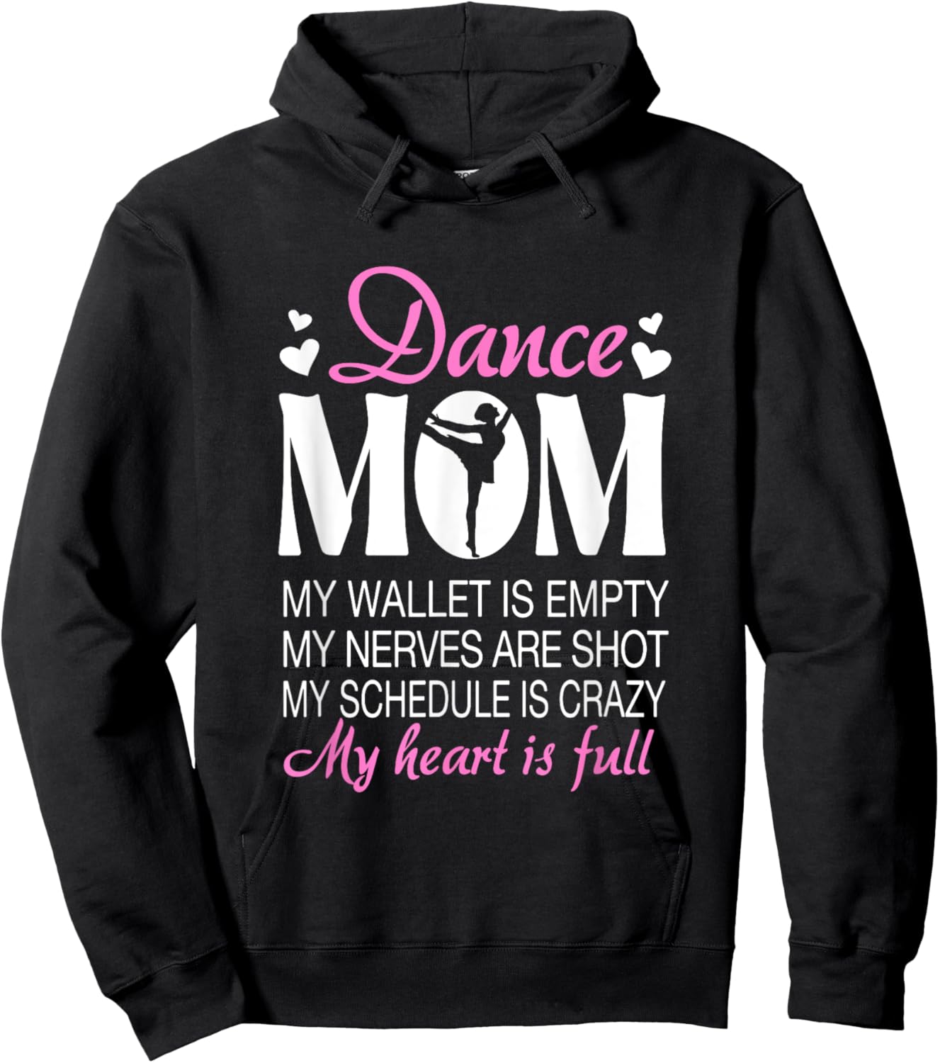 Retro Dance Mom Funny Dancing Mom Of A Dancer Mother's Day Hoodie - Hoodie | Black