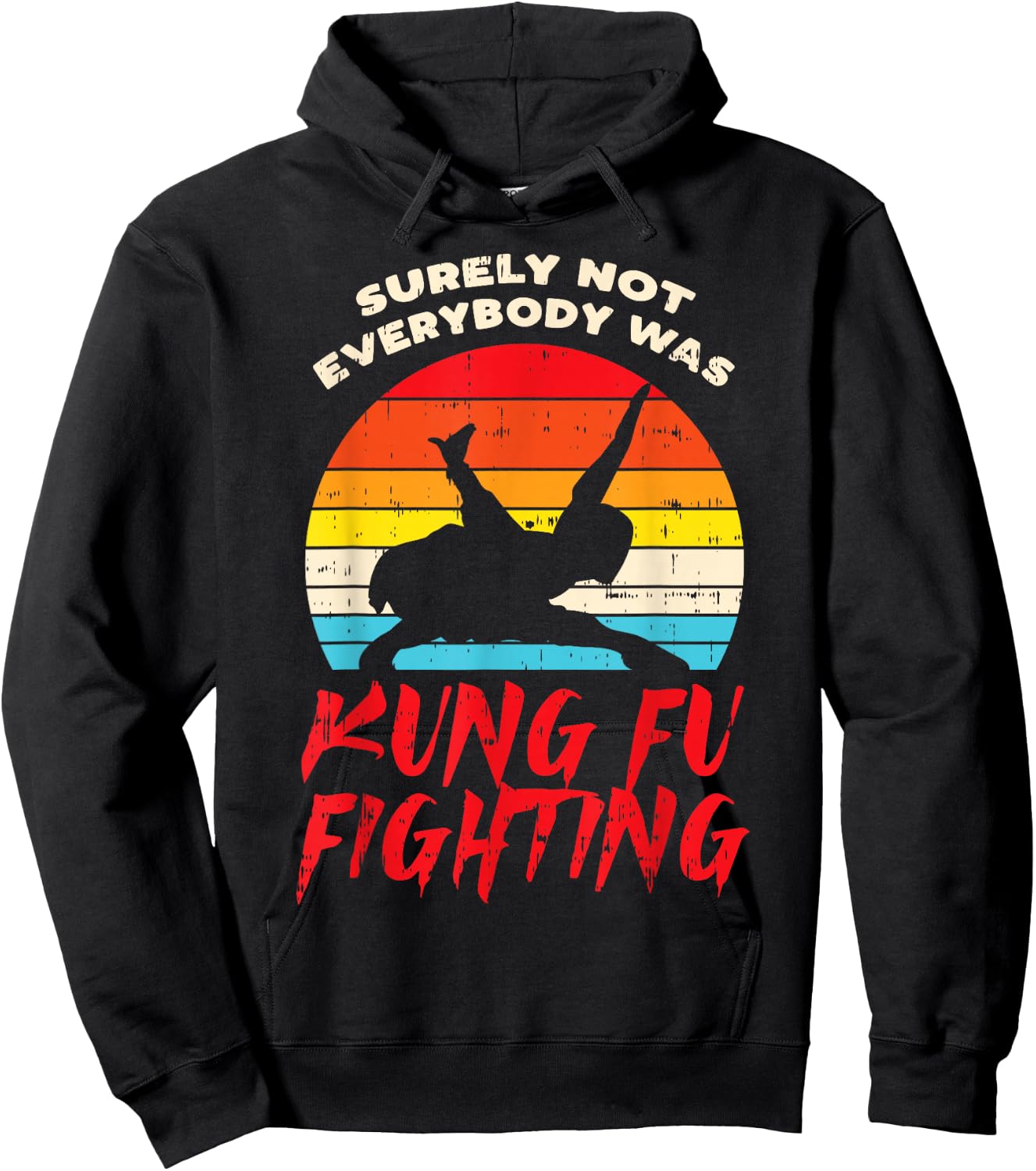 Surely Not Everybody Was Kung Fu Fighting Martial Arts Gift Hoodie - Hoodie | Black