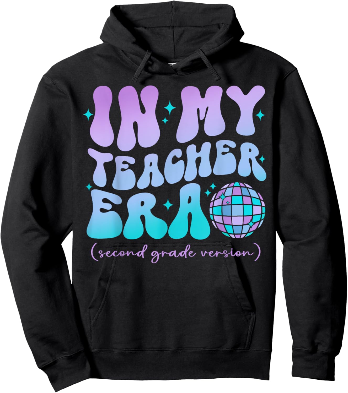 In My Teacher Era Back To School 2nd Grade Version Hoodie - Hoodie | Black