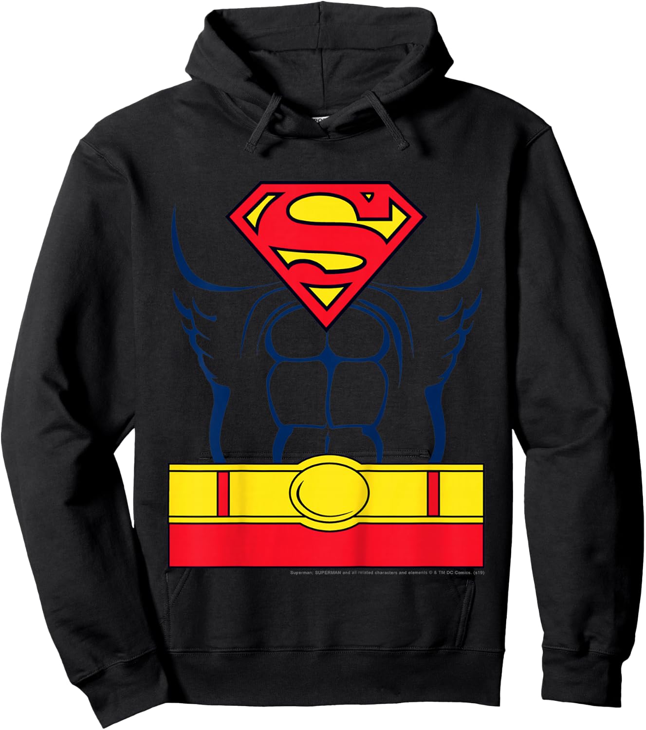 Kids DC Comics Superman Costume Hoodie - Hoodie | Black