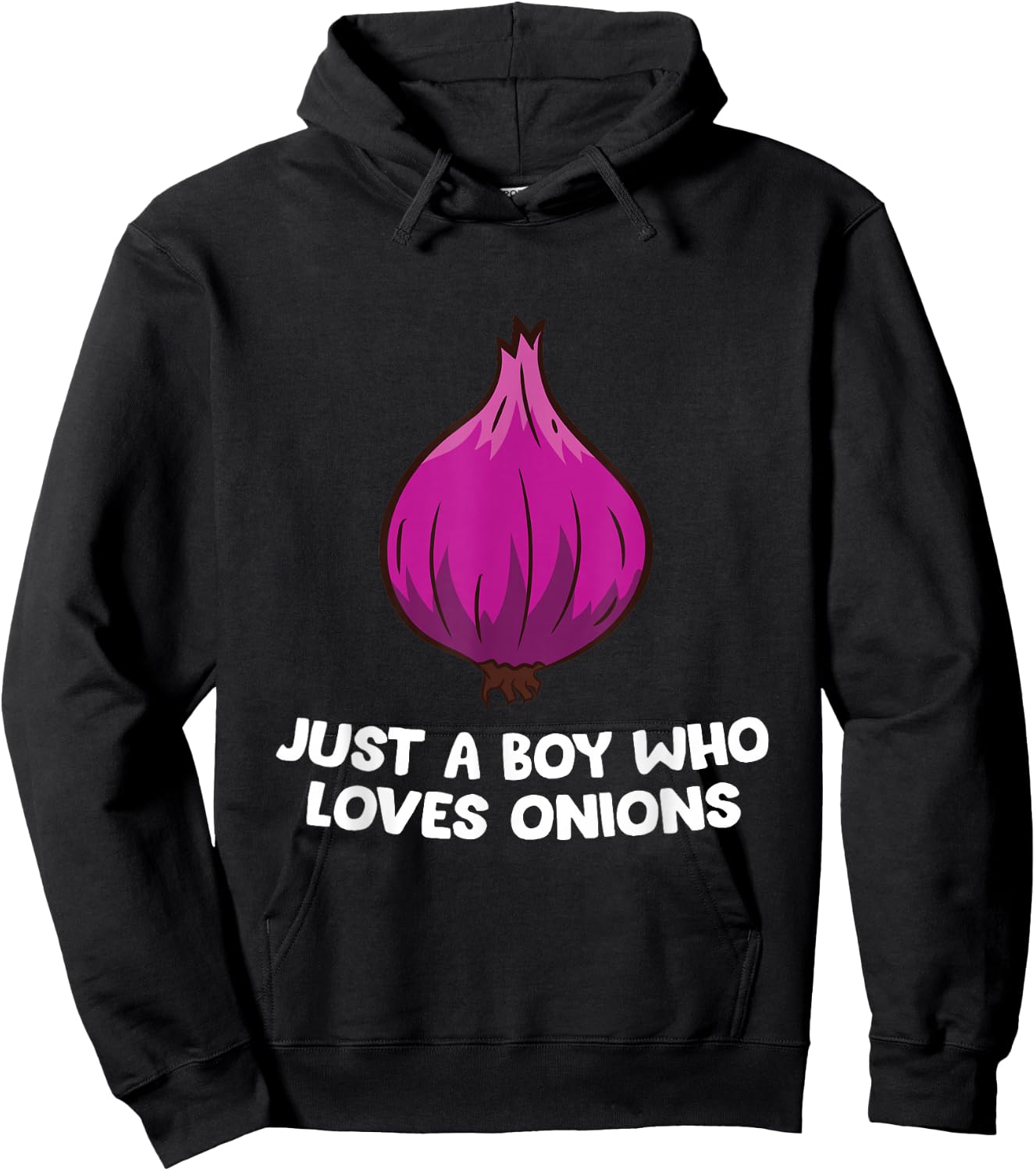 Just a Boy Who Loves Onions Hoodie - Hoodie | Black