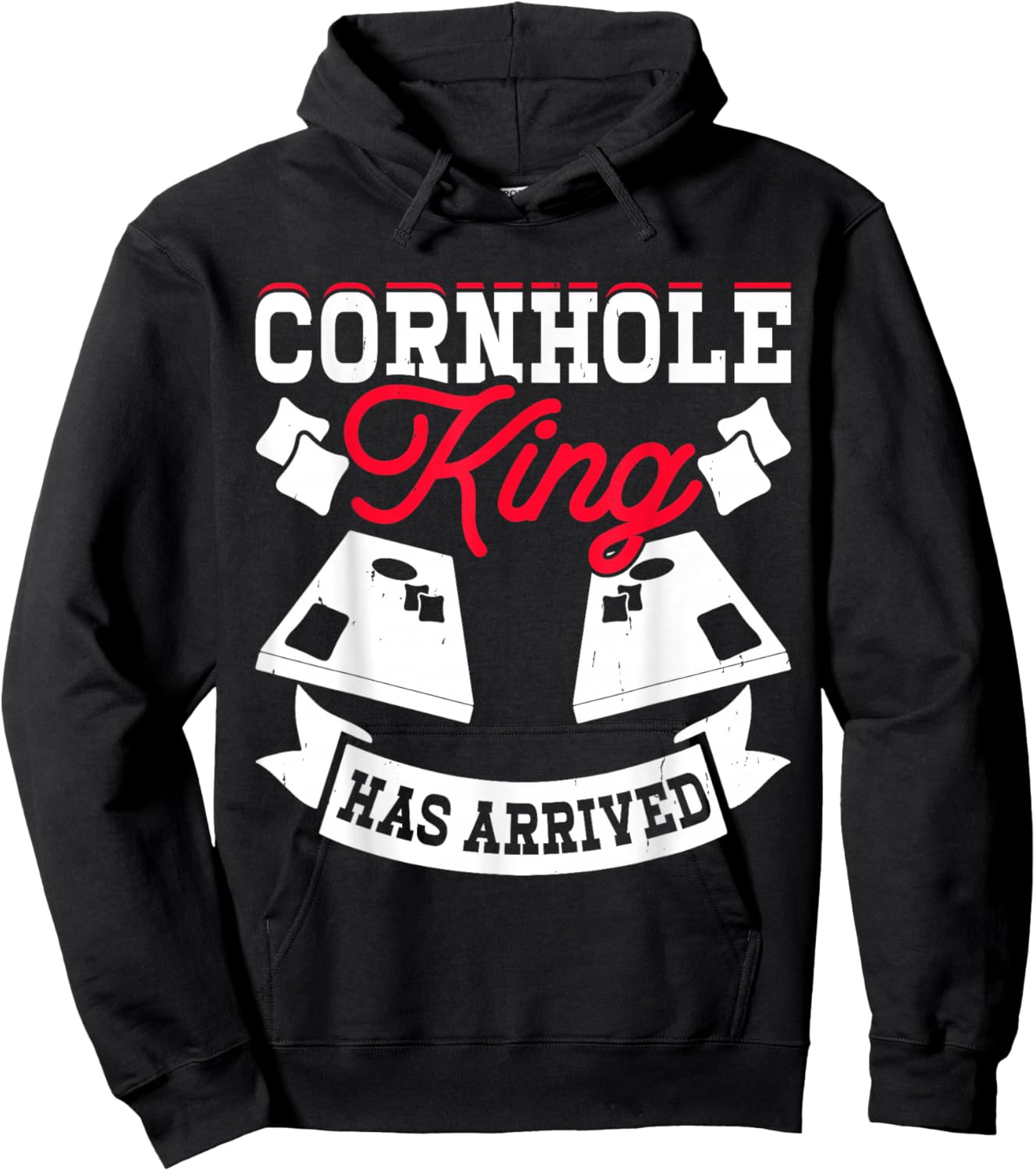 Cornhole King Has Arrived Hoodie - Hoodie | Black