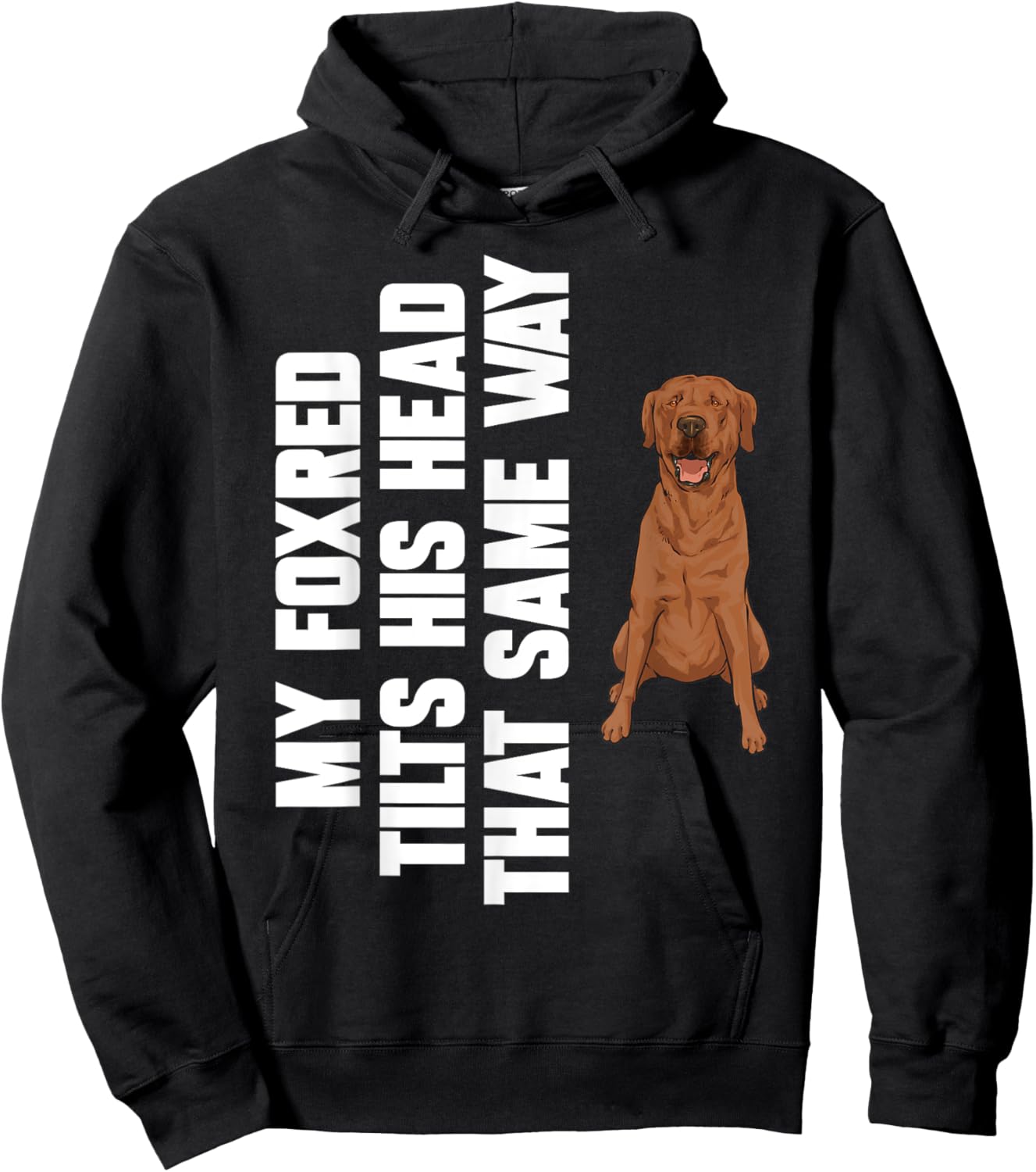 Fox Red Labrador Retriever Foxred Lab Hoodie - Hoodie | Black
