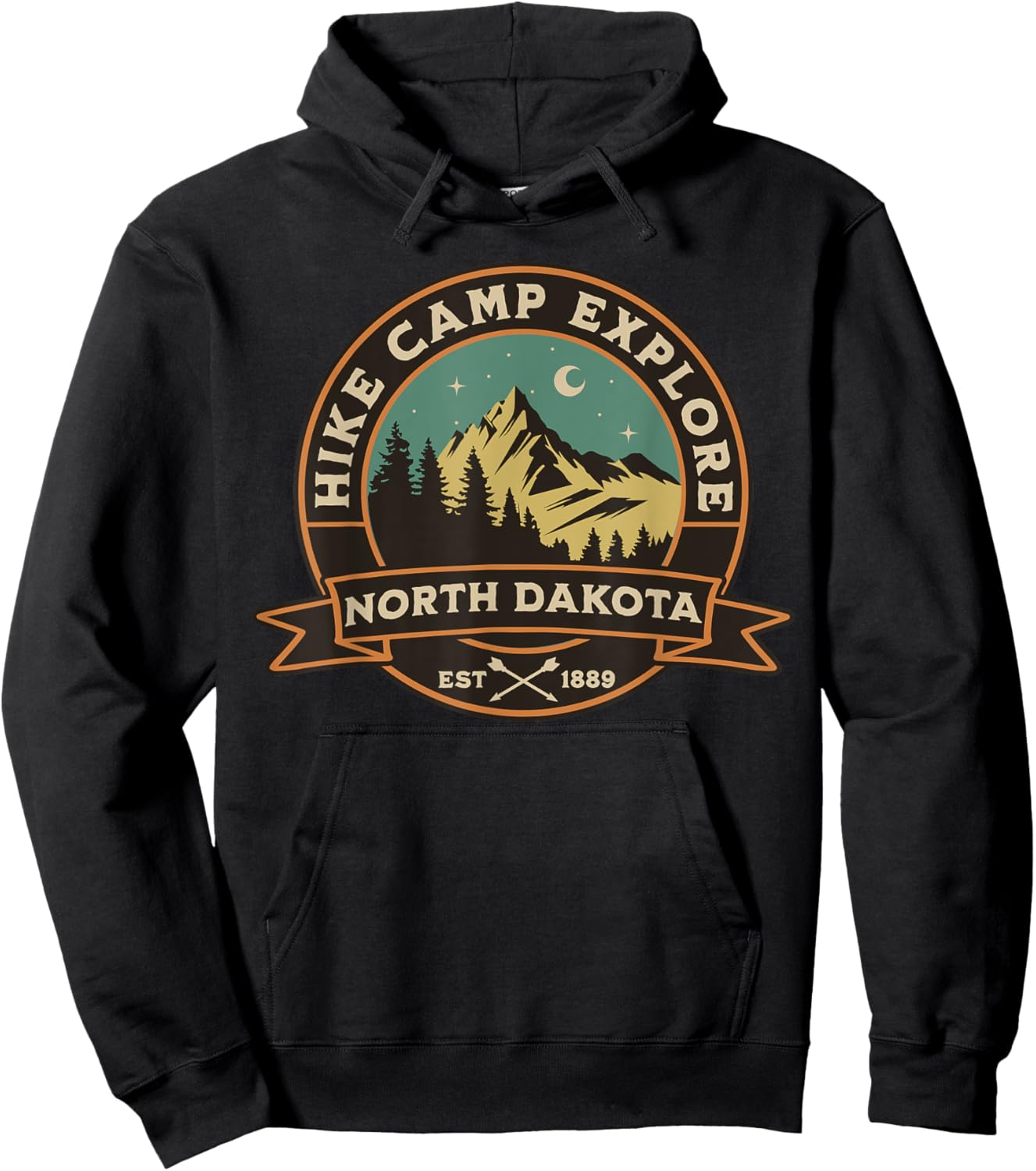 North Dakota Hoodie - Hoodie | Black