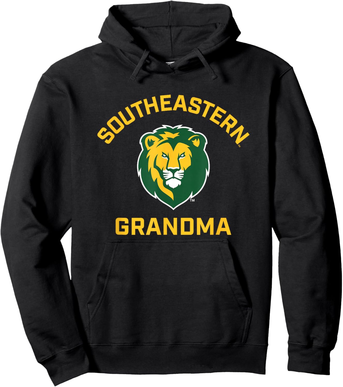 Southeastern Louisiana University Lions Arched Grandma Hoodie - Hoodie | Black