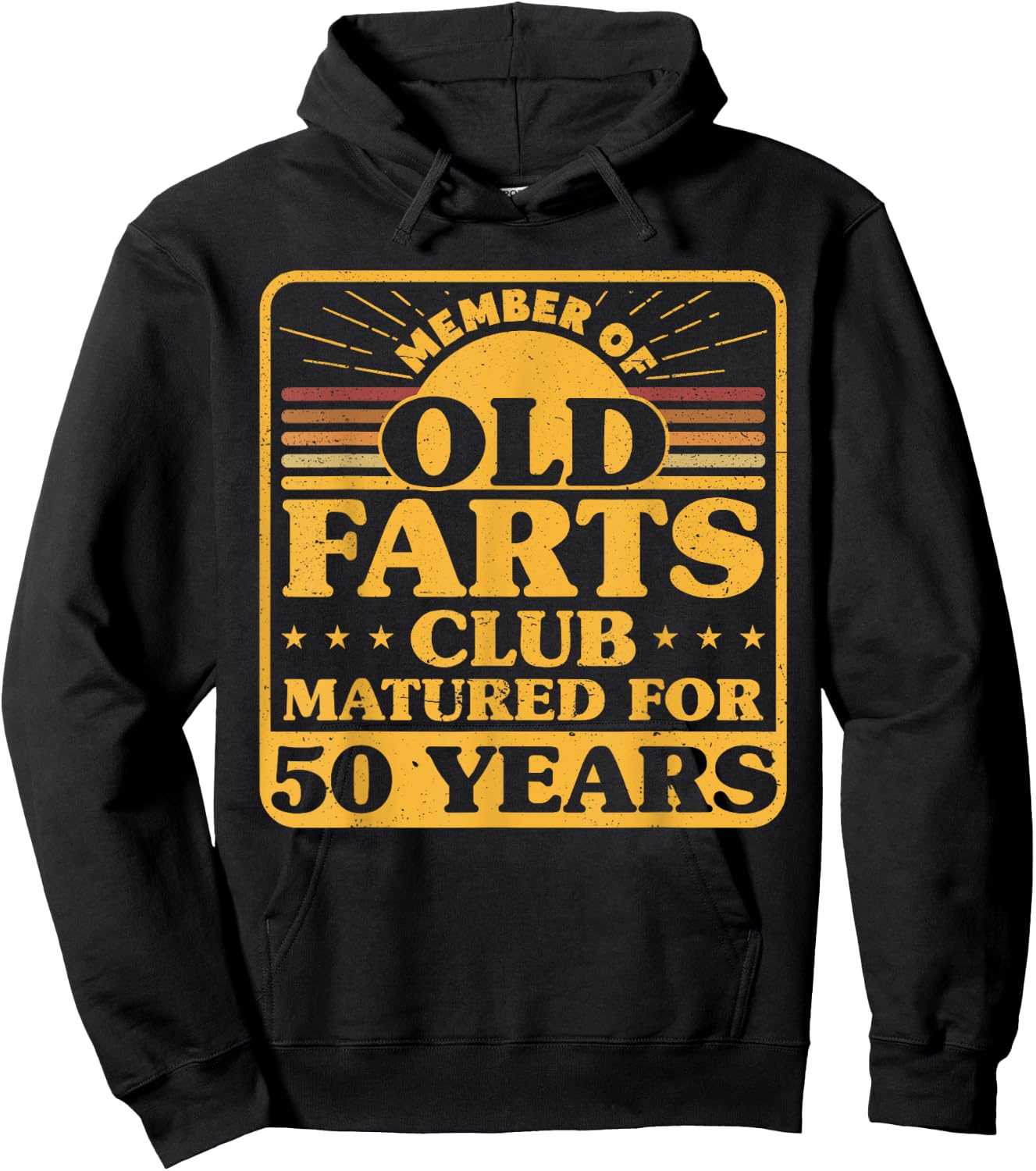 50th Birthday Men Old Farts Club Matured for 50 Years Hoodie - Hoodie | Black