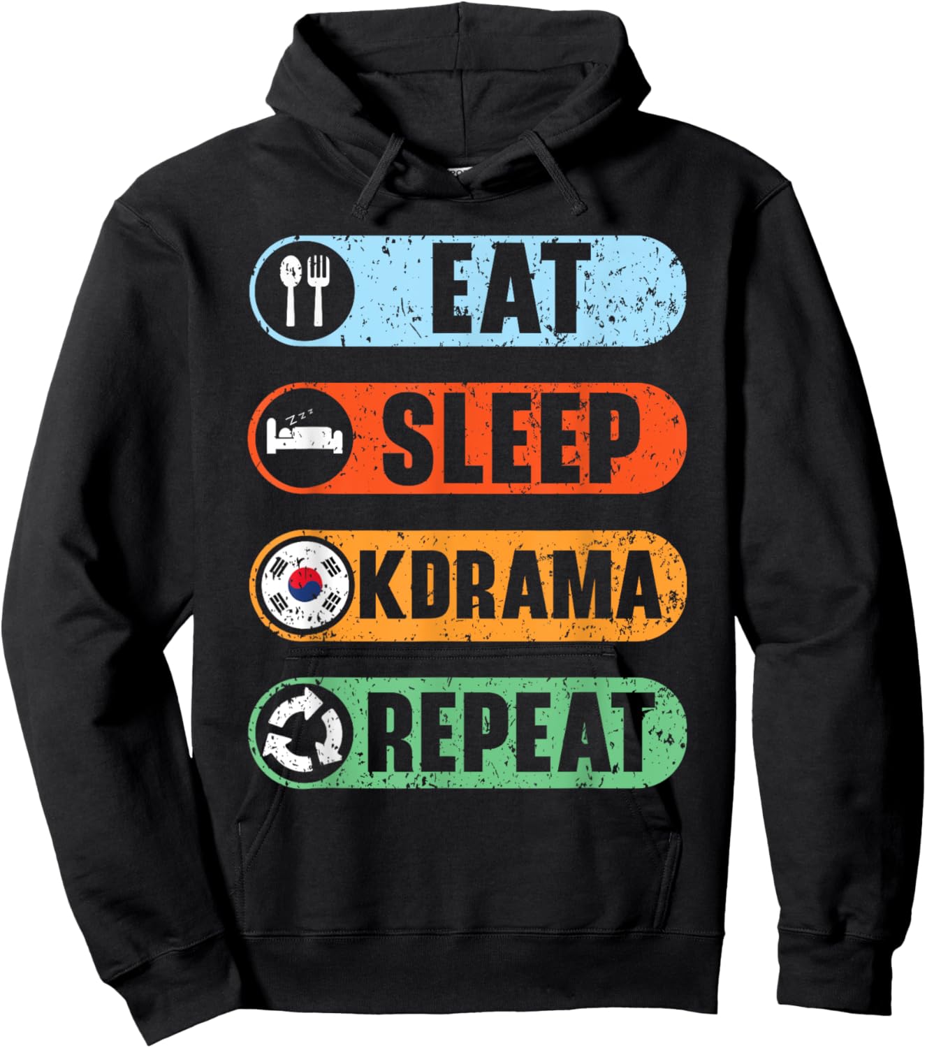 K Drama Oppa Korean Drama Finger Heart Saranghae K-Drama Hoodie - Hoodie | Black