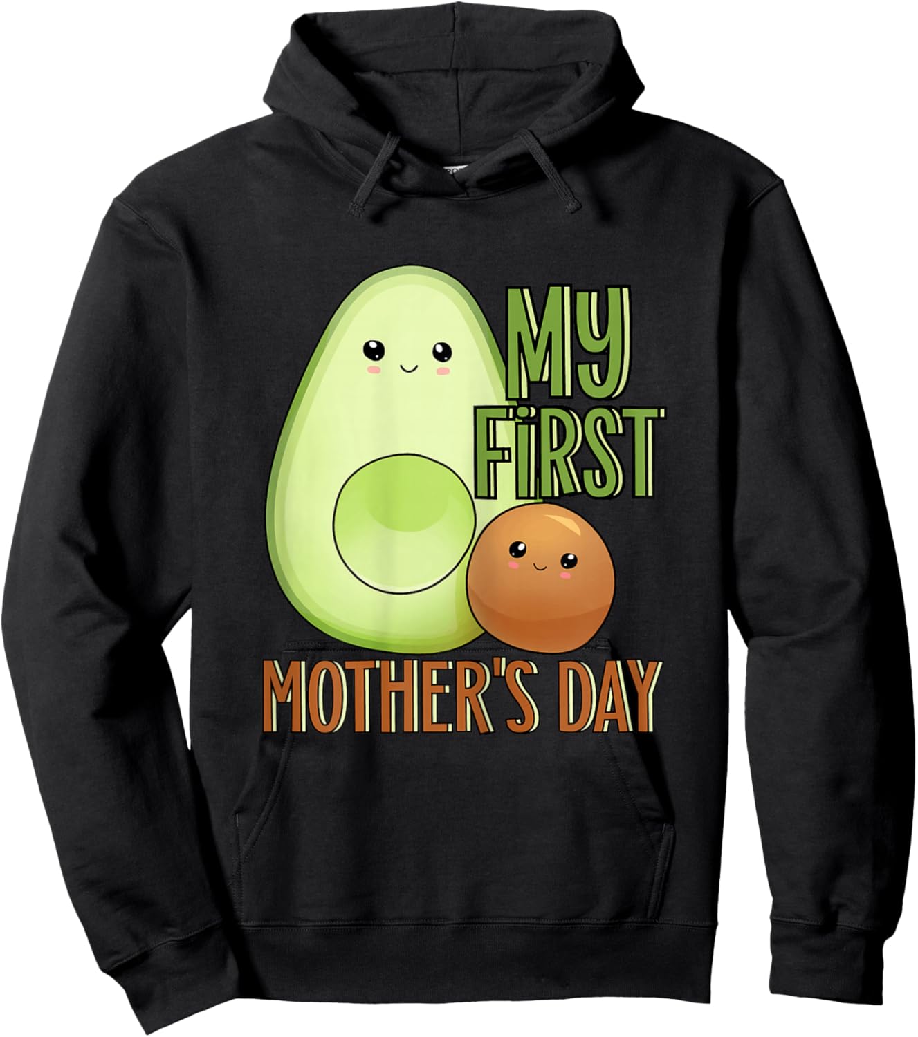 My First Mothers Day Shirt for Mom 1st Mothers Day Hoodie - Hoodie | Black