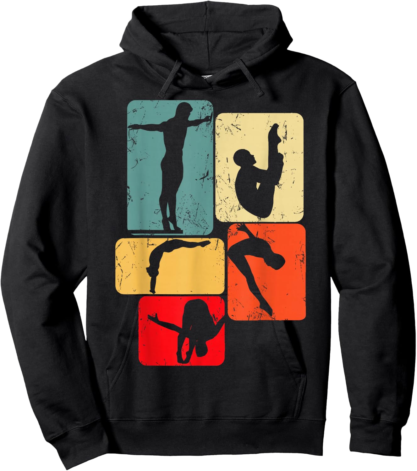 Springboard Diving Springboard Diver Platform Diving Hoodie - Hoodie | Black