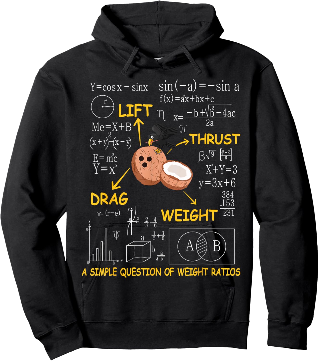 A Simple Question Of Weight Ratios Funny Math Hoodie - Hoodie | Black