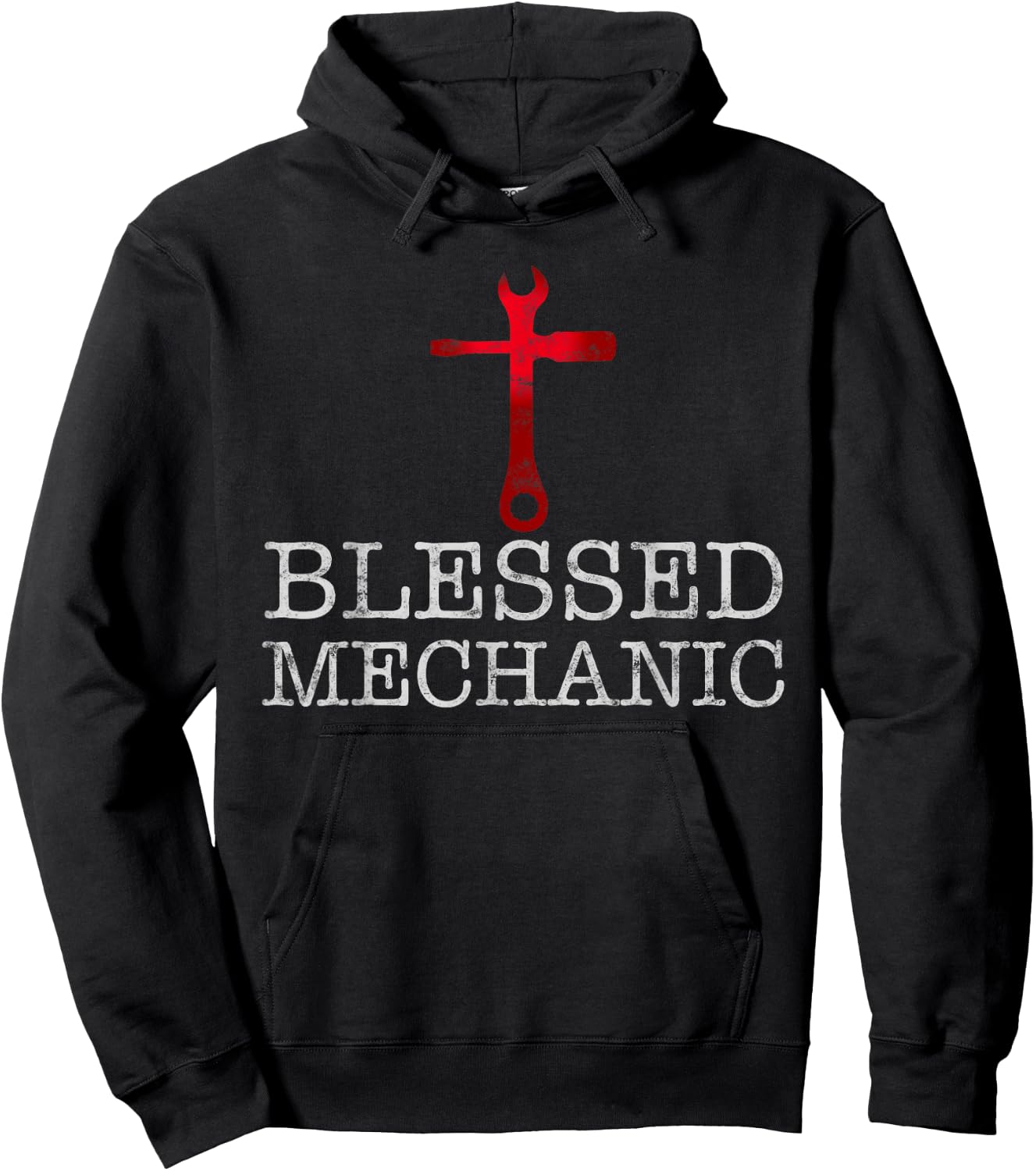 Blessed Mechanic Funny Christian Mechanic gift Hoodie - Hoodie | Black