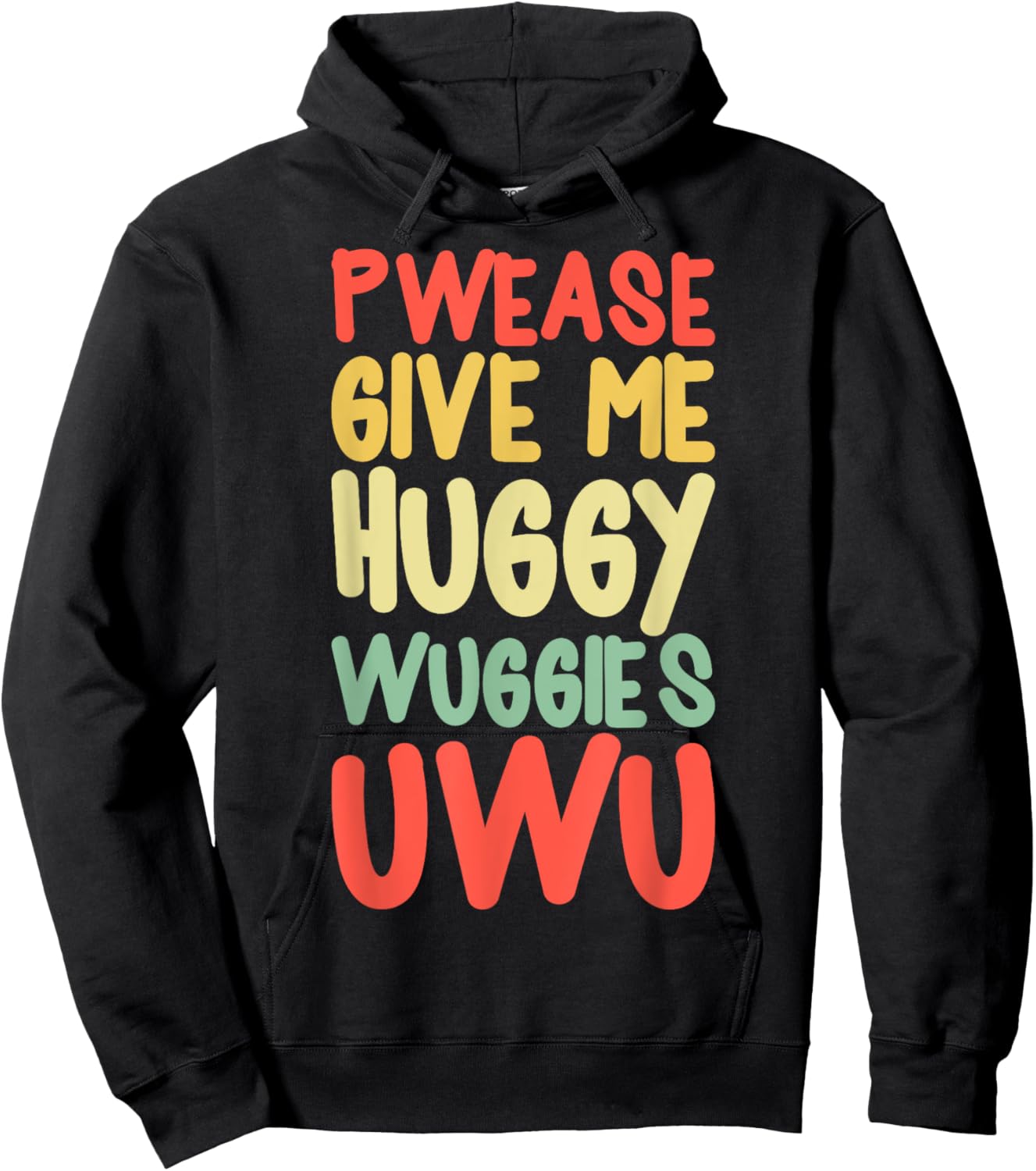 UWU OWO Furries Meme Anime Funny Memes Weeb Furry Hoodie - Hoodie | Black