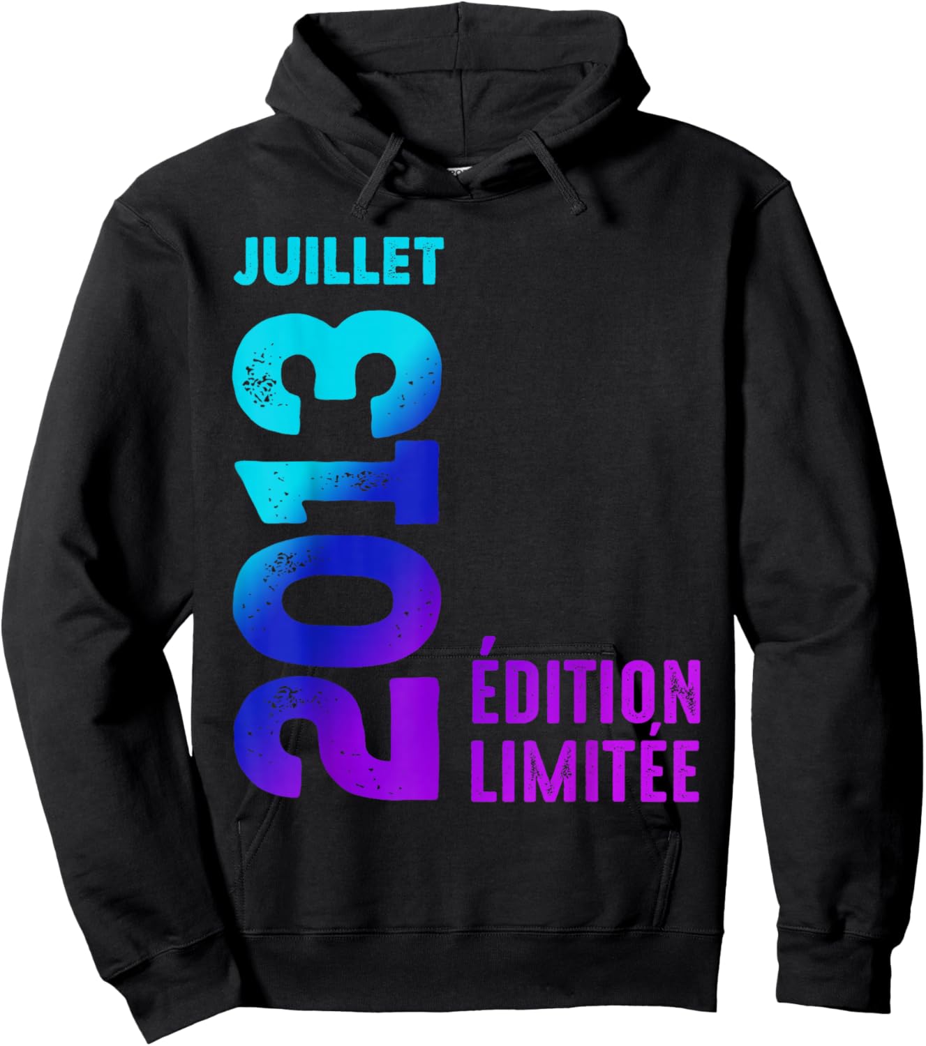 Limited Edition 2013 July 2013 Retro Year 2013 , Black, S Hoodie - Hoodie | Black