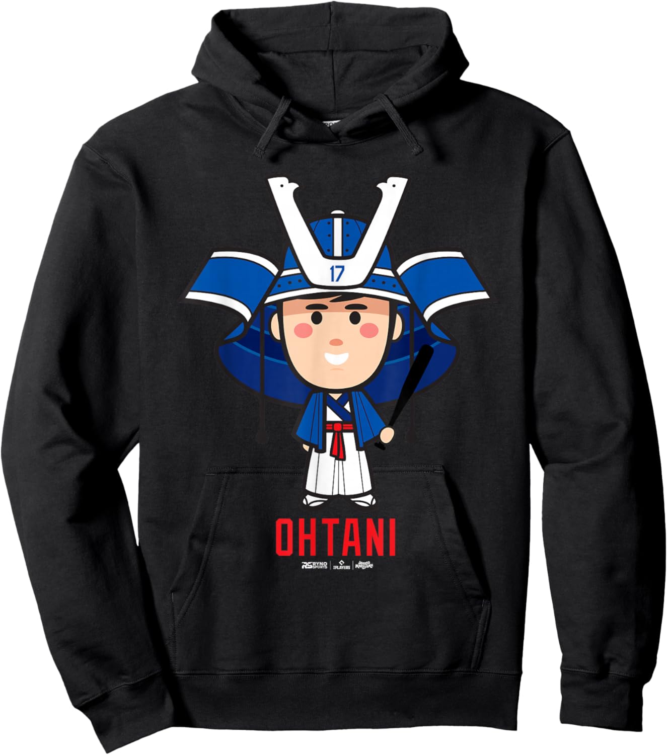 Shohei Ohtani Los Angeles Baseball Samurai (English) MLBPA Hoodie - Hoodie | Black
