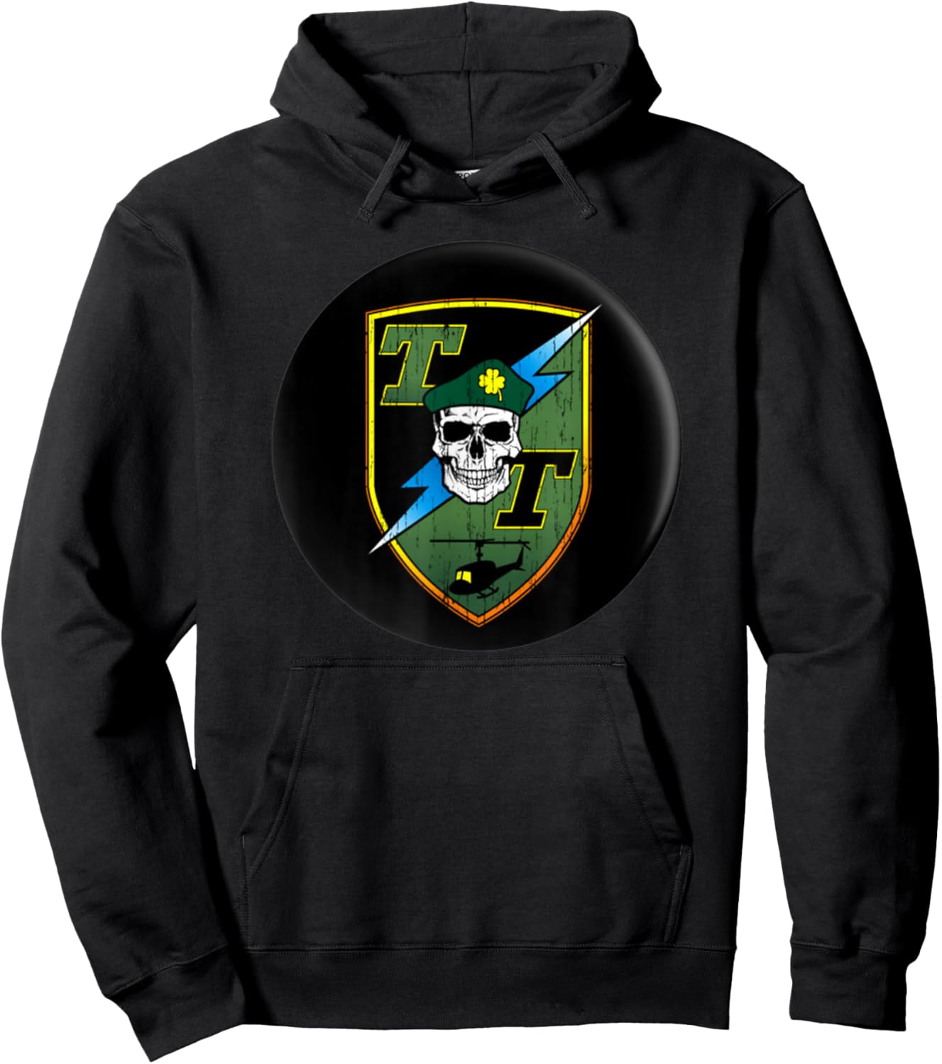 Tropic Thunder Movie, Tropic Badge, Funny Movie Hoodie - Hoodie | Black