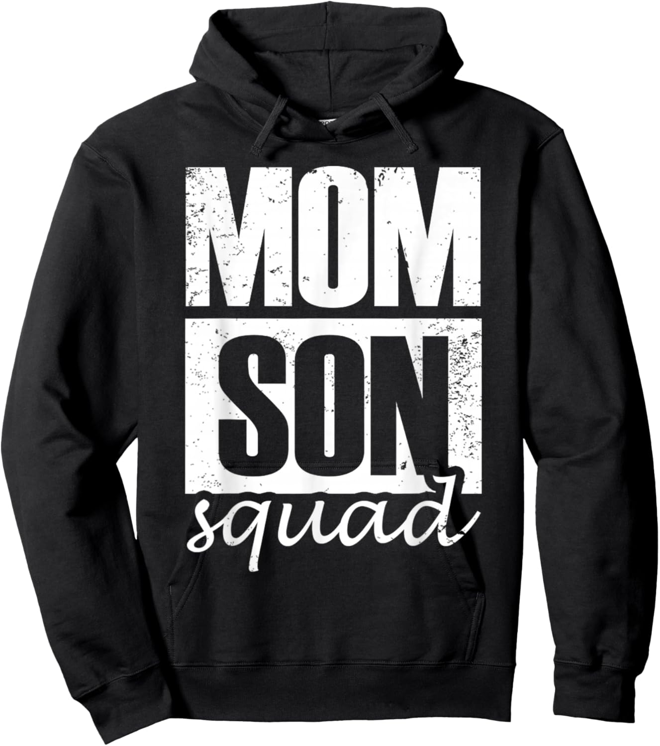 Mommy Son Squad Mom Sons Matching Mother's Day Mother Son Hoodie - Hoodie | Black