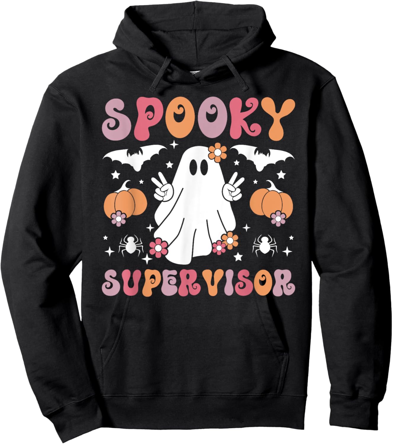 Spooky Supervisor Halloween Supervisory Management Hoodie - Hoodie | Black