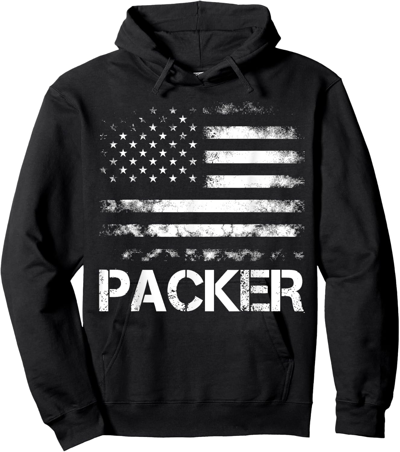 Packer American Flag Hoodie - Hoodie | Black
