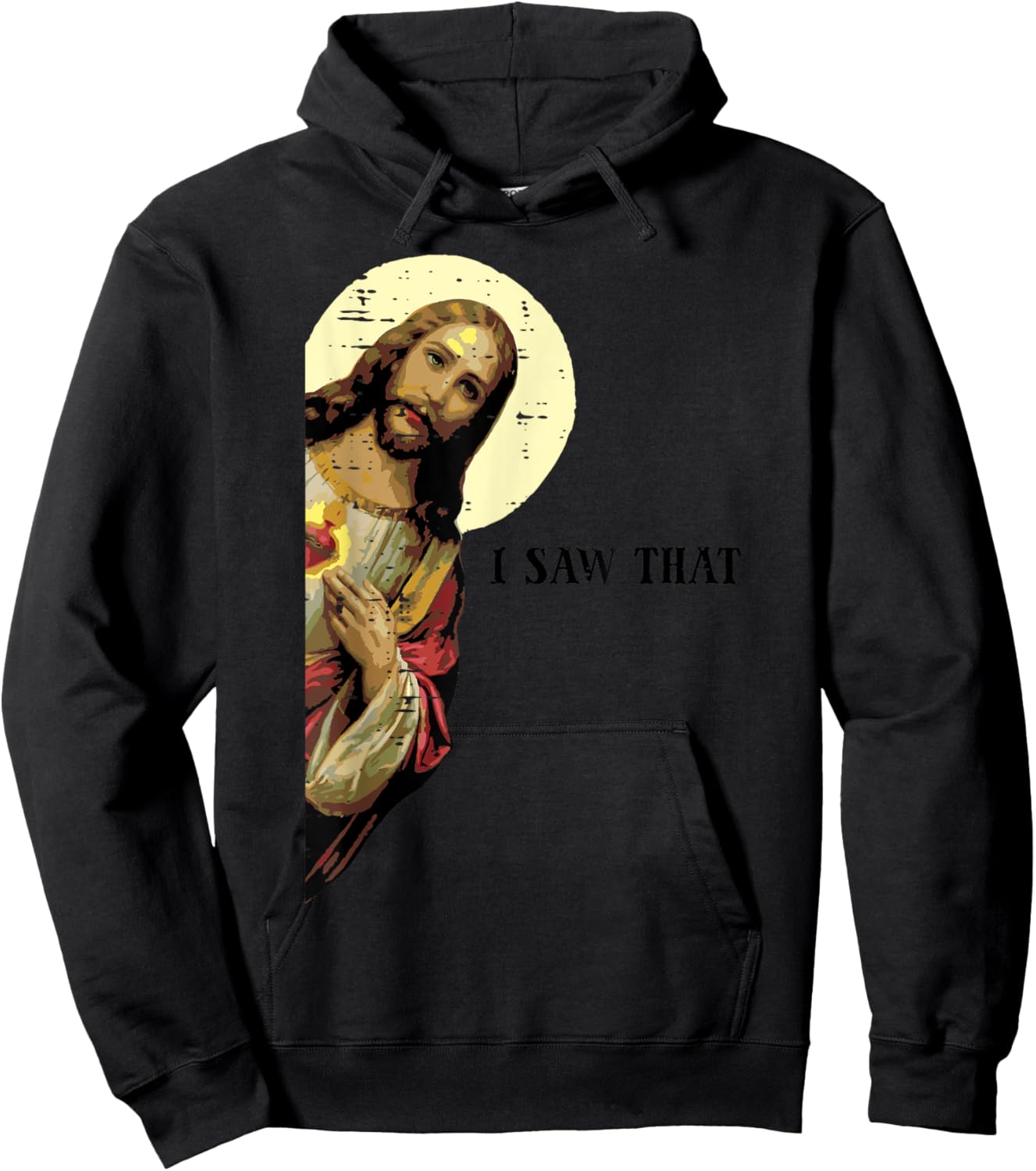 Jesus Saw That Funny God Religious Christian Men Women Kids Hoodie - Hoodie | Black