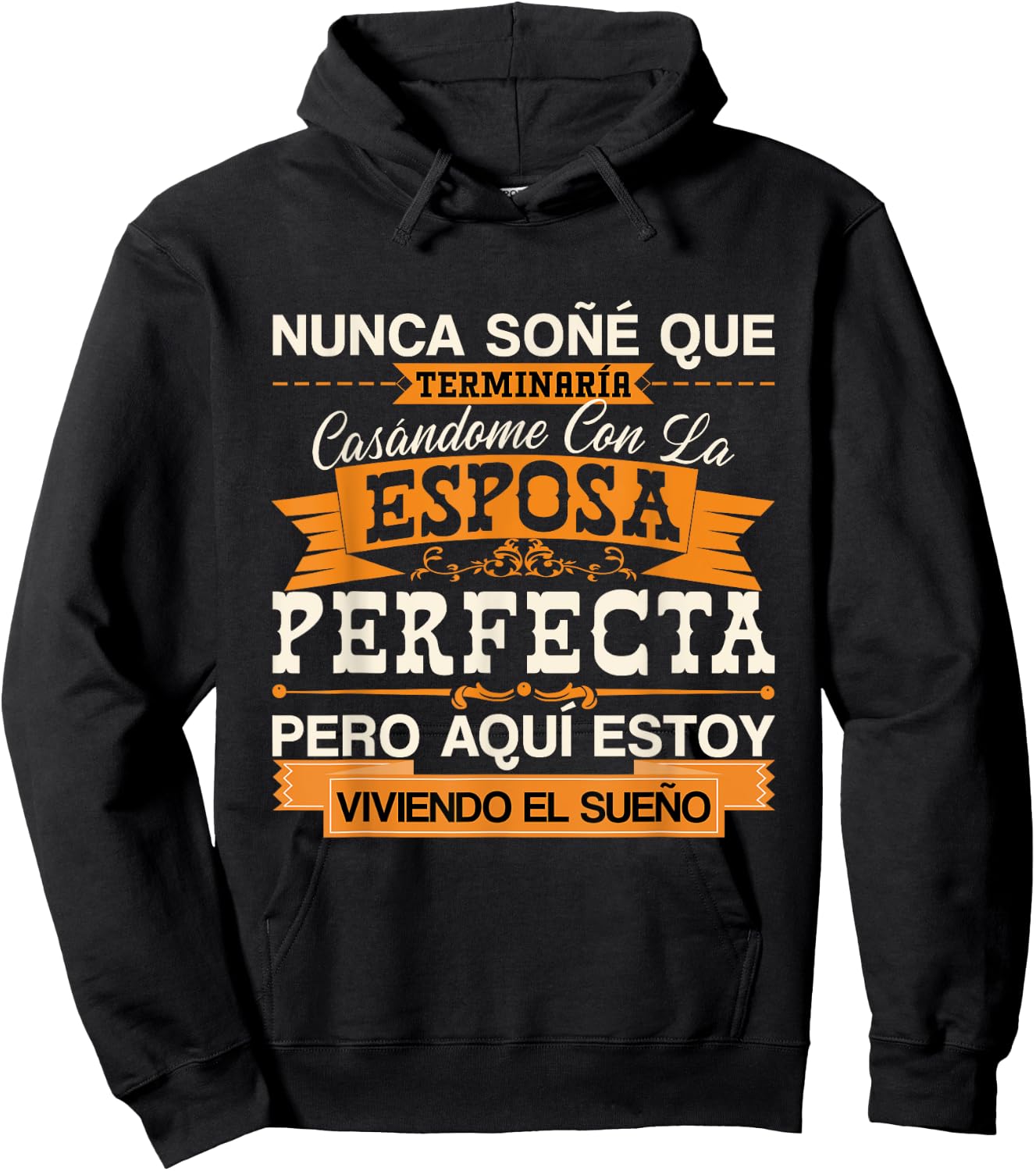 Esposa Perfecta Camiseta para Esposo Para Aniversario Hoodie - Hoodie | Black