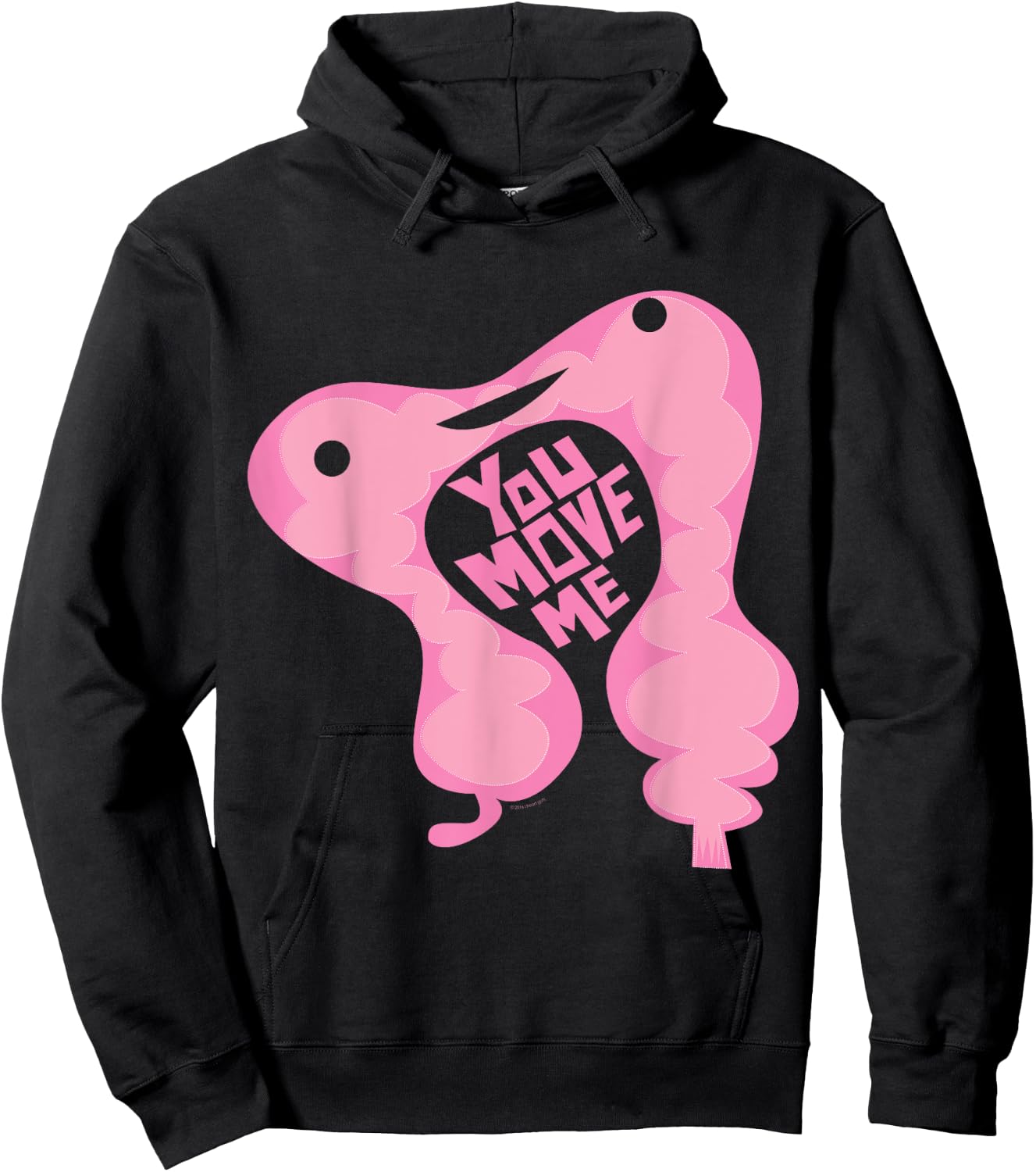 I Heart Guts Cute Colon - Intestine Cartoon Cancer Surgery IBD IBS Humor Hoodie - Hoodie | Black