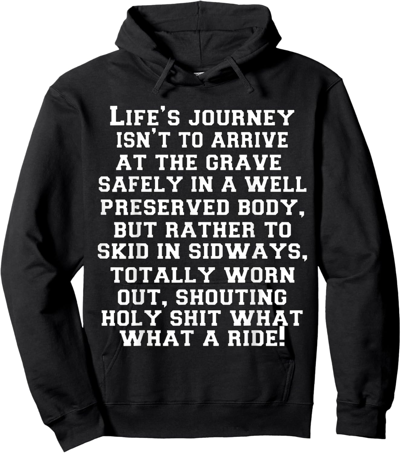 Funny Sarcastic Humor Humorous In A Well Preserved Body Hoodie - Hoodie | Black