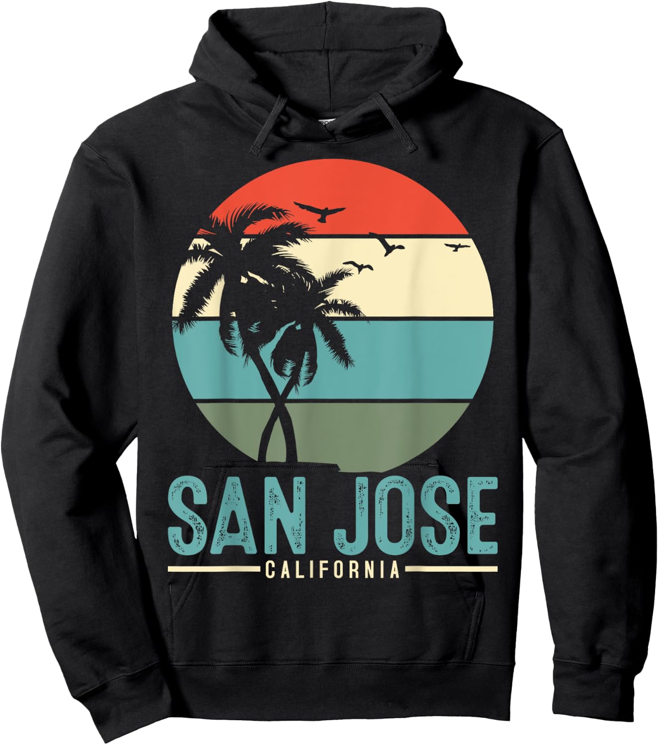 San Jose California Hoodie - Hoodie | Black