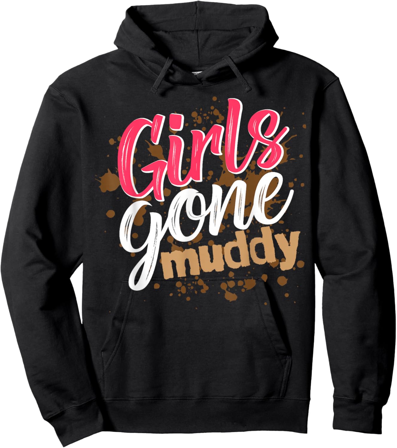Girls Gone Muddy Mud Run Outfit Mud Run Team Hoodie - Hoodie | Black
