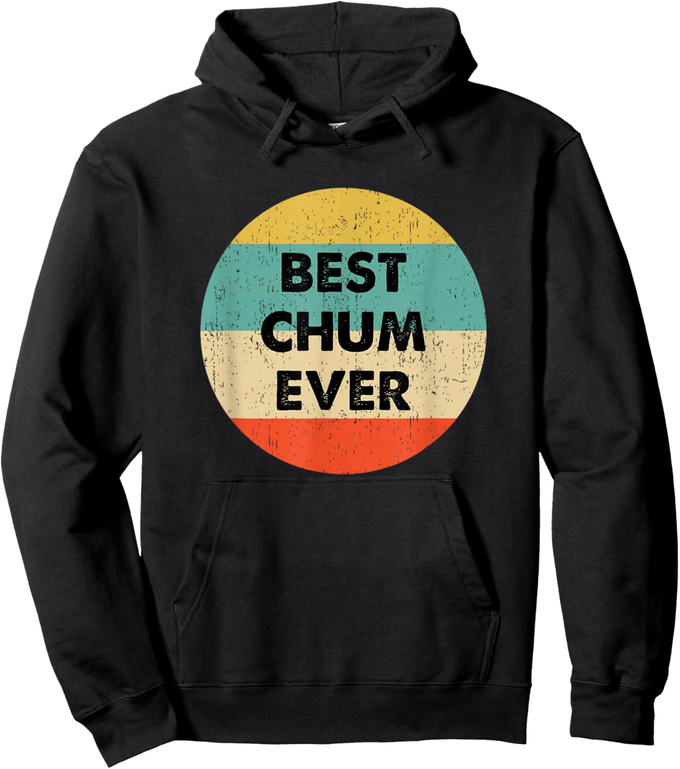 Chum Best Chum Ever -Adults Black Cotton S Hoodie - Hoodie | Black