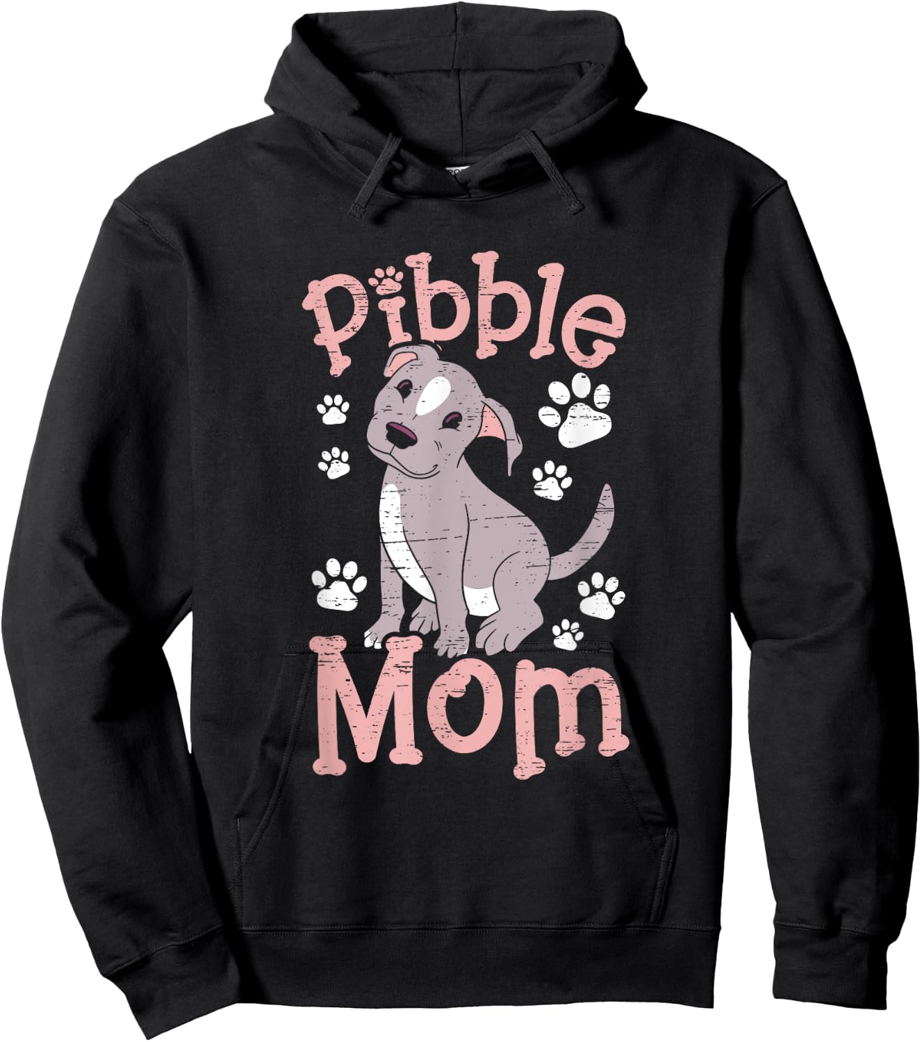 Pibble Mom Hoodie - Hoodie | Black
