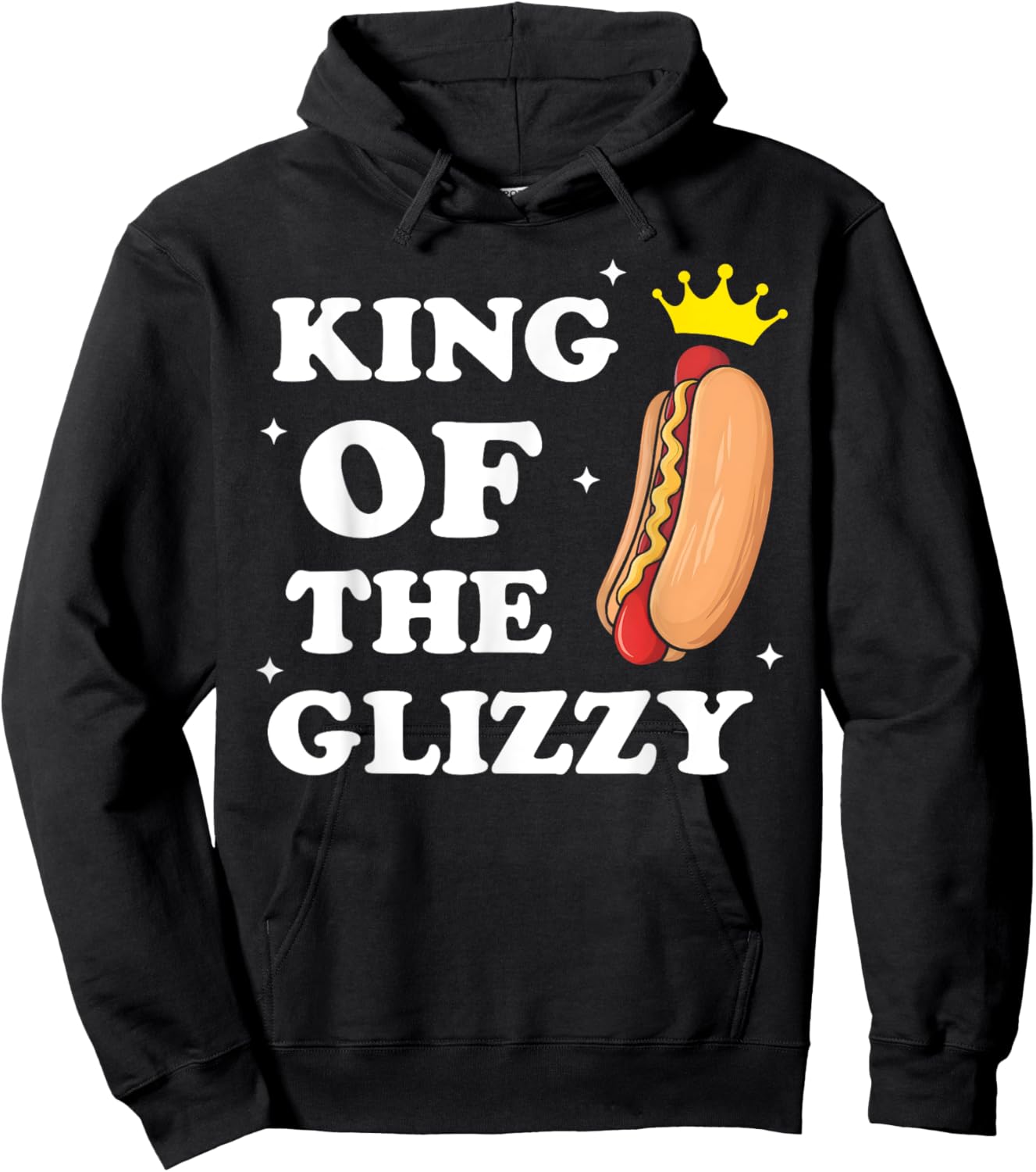 King of the Glizzy Funny Glizzy Gobbler Meme Hot Dog Lover Men Women Kids Hoodie - Hoodie | Black