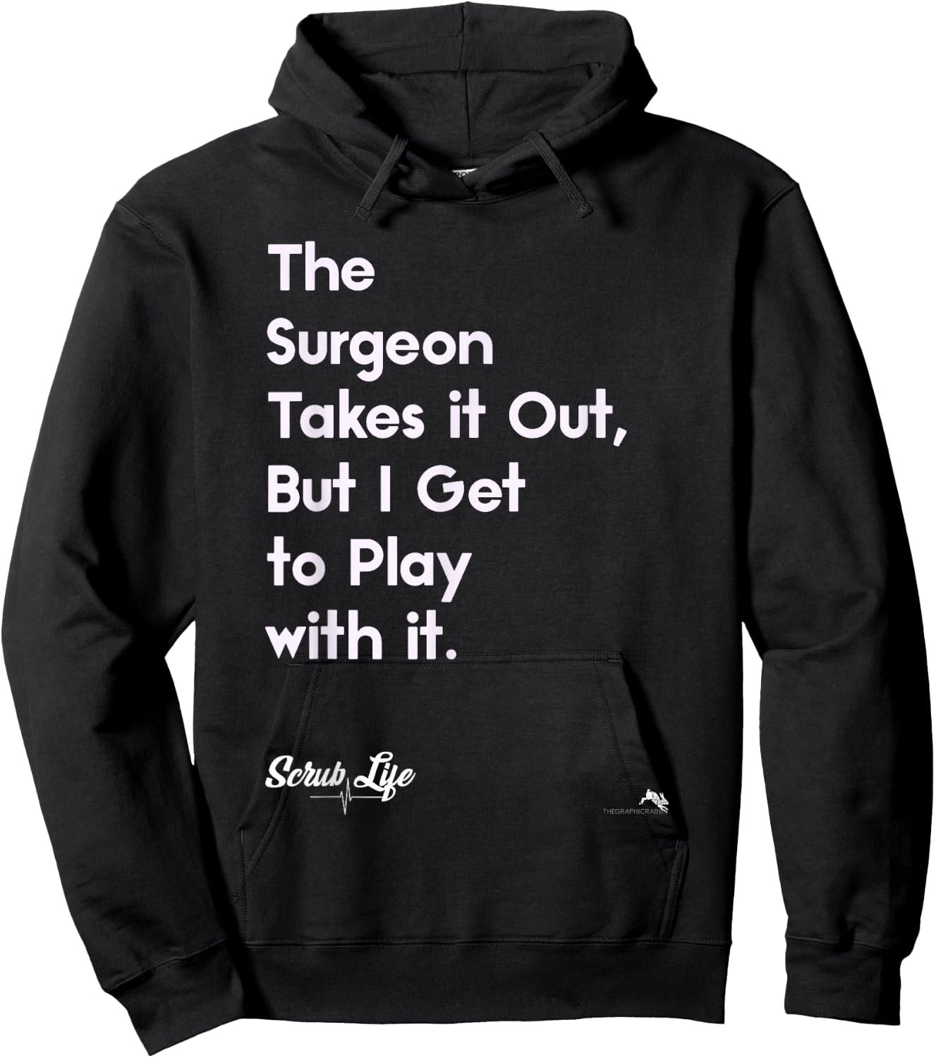 Funny Surgery Surgical Doctors Nurses & Scrub Tech Hoodie - Hoodie | Black