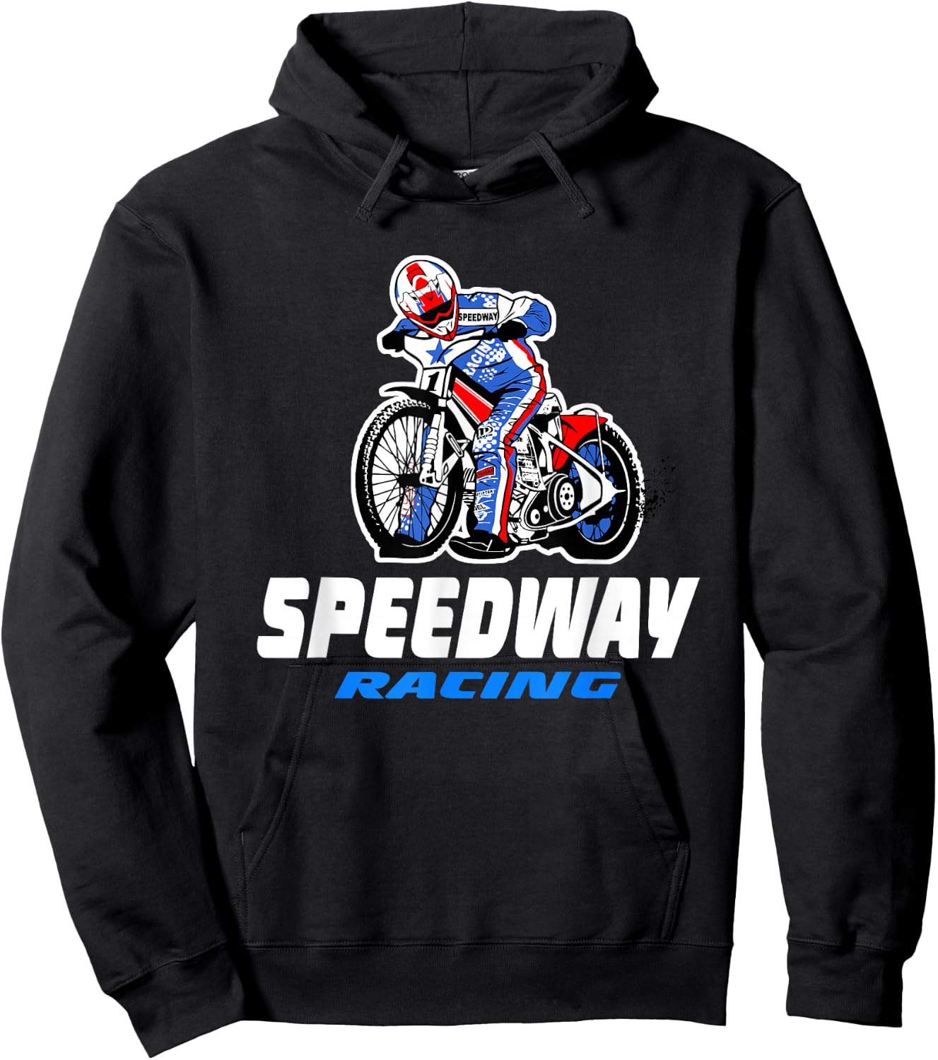 Speedway Railway Motorcycle Racing Hoodie - Hoodie | Black