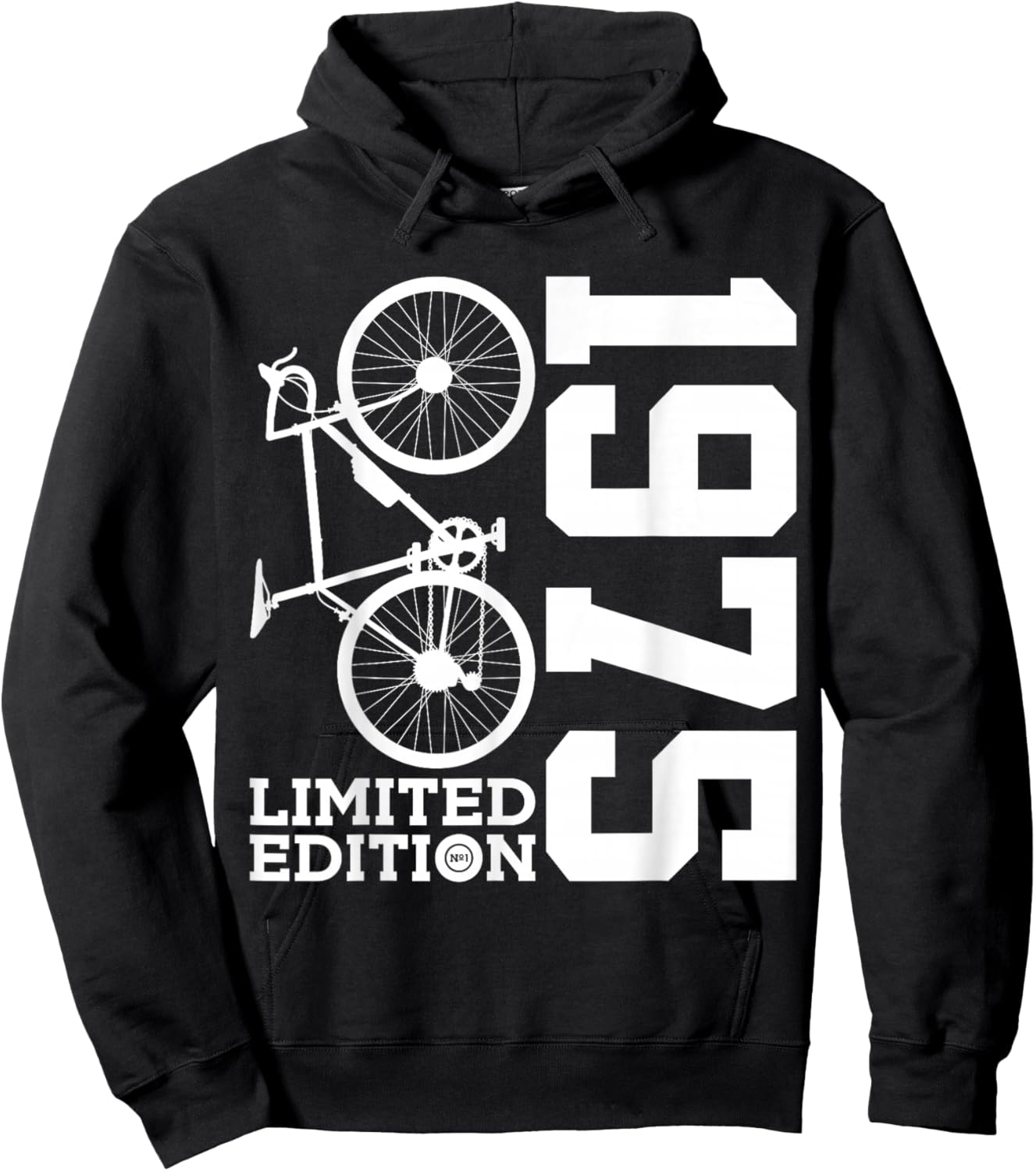 Cyclist 1975 Bike 51st Birthday Racing Bike Hoodie - Hoodie | Black