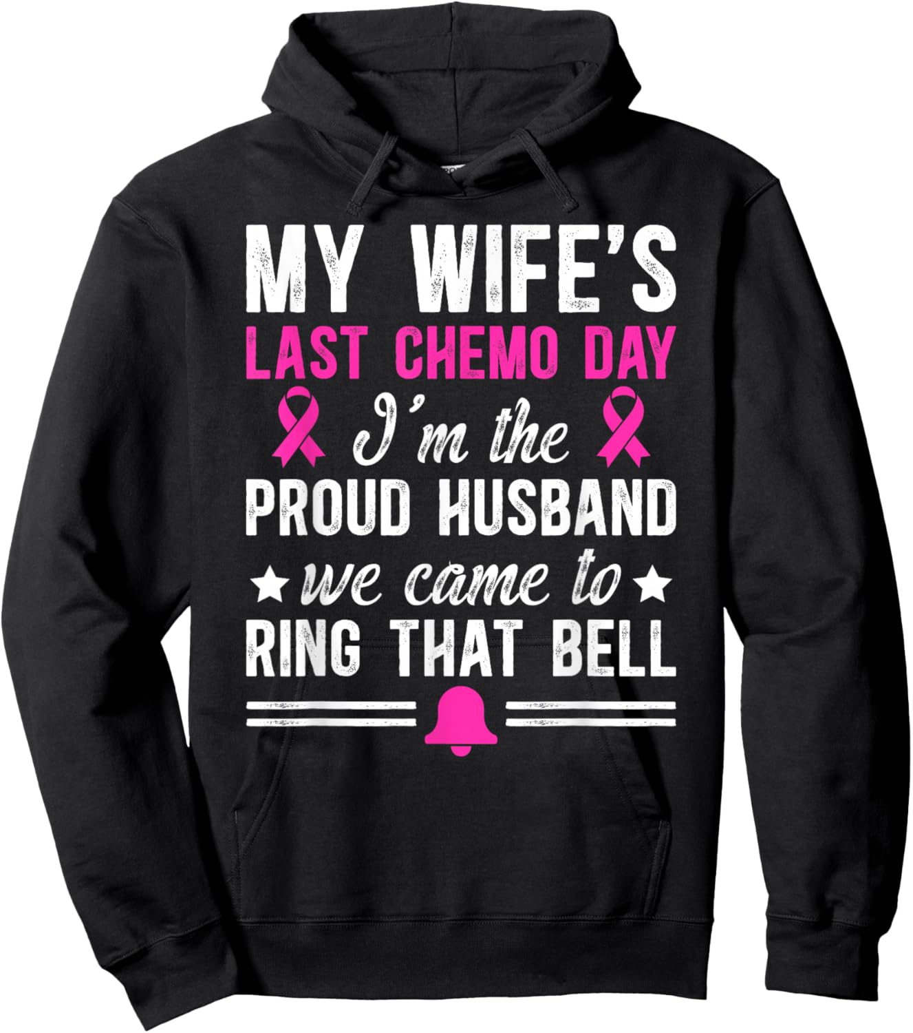 My Wife's Last Day of Chemo Survivor Husband End of Chemo Hoodie - Hoodie | Black