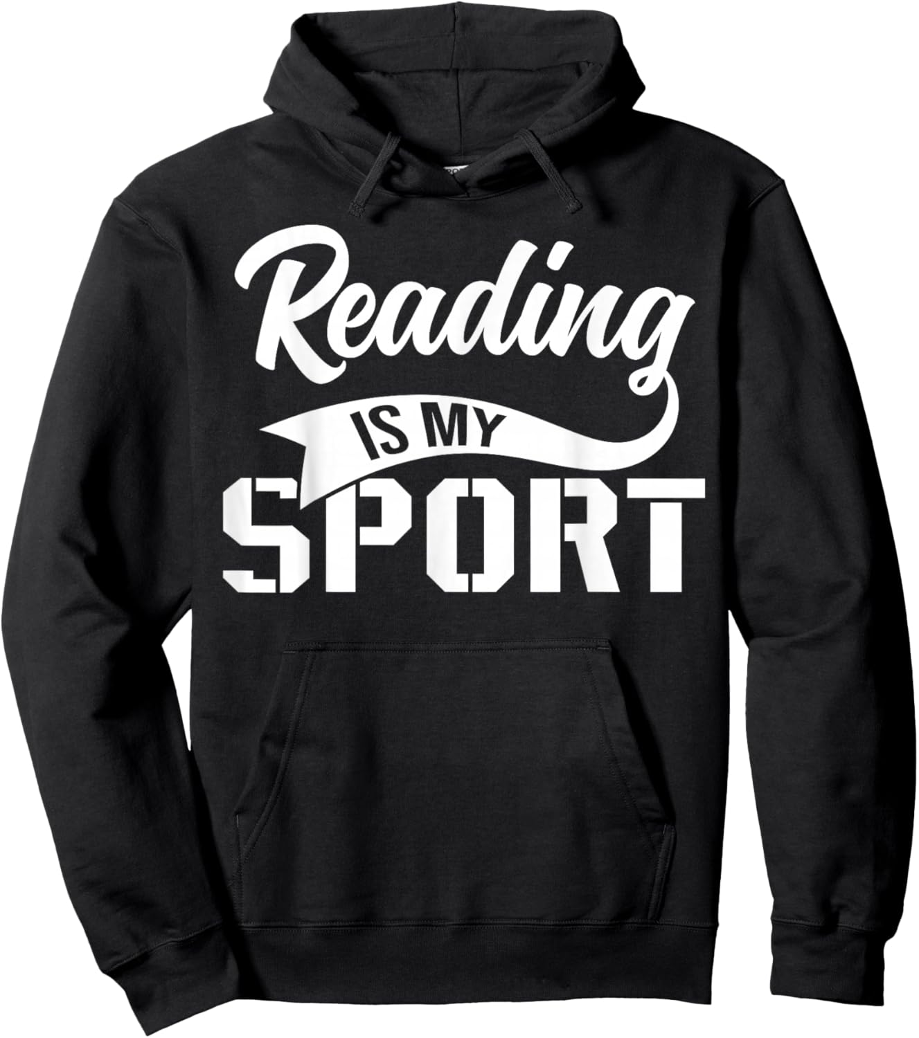 Reading Is My Sport Hoodie - Hoodie | Black