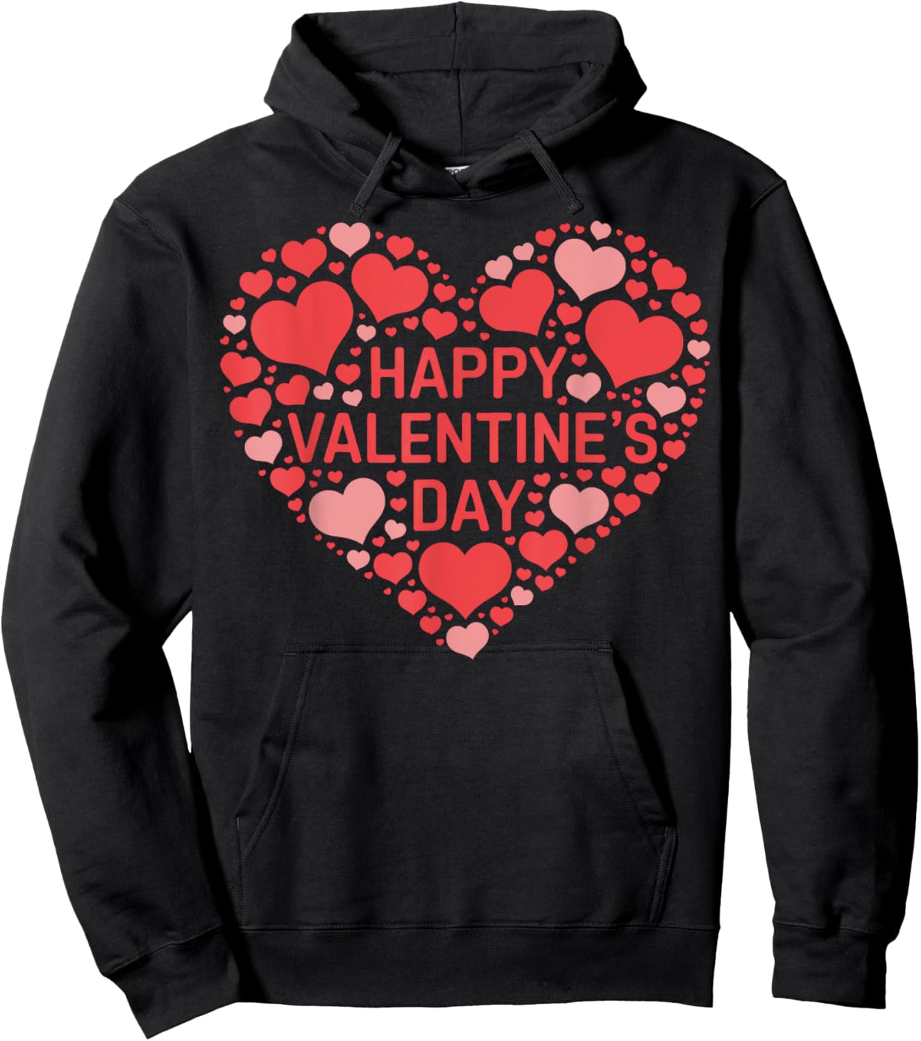 Happy Valentine's Day Heart Valentines Day Men Hoodie - Hoodie | Black