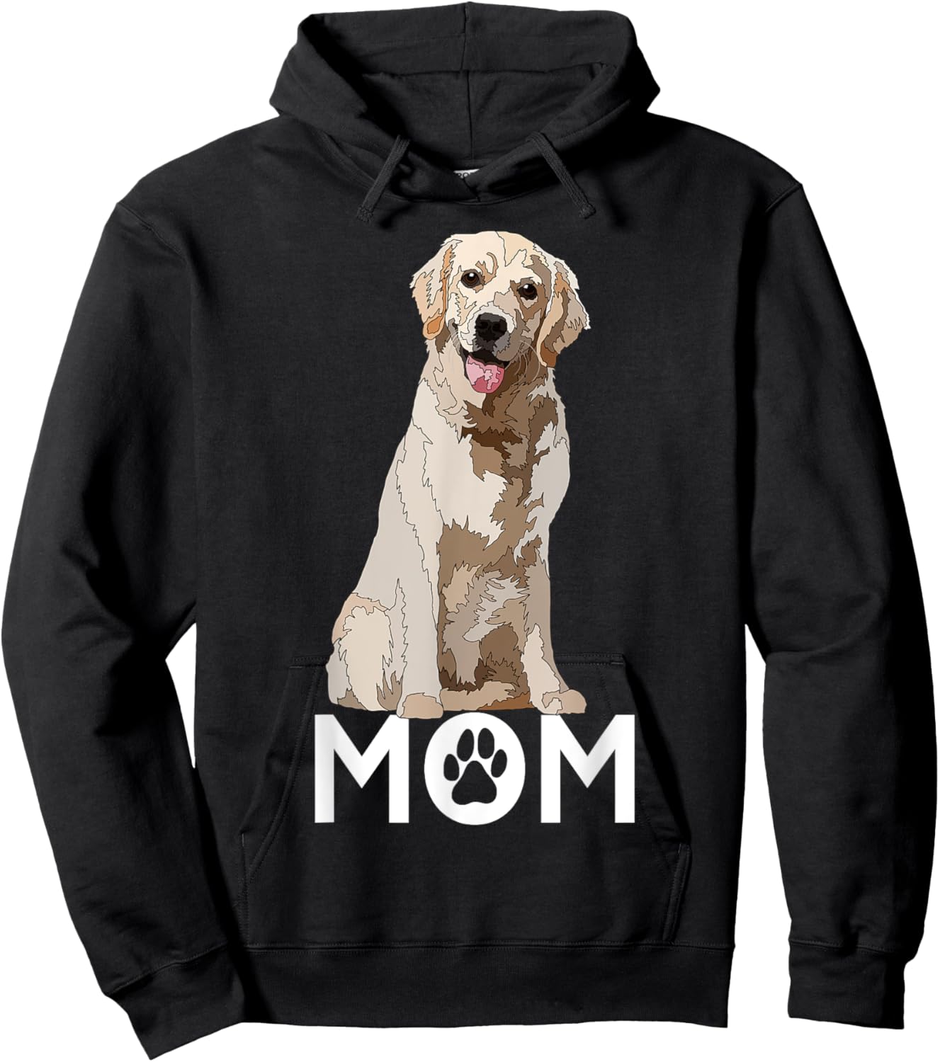 Golden Lab Mom Yellow Labrador Retriever Mother Dog Mama Hoodie - Hoodie | Black