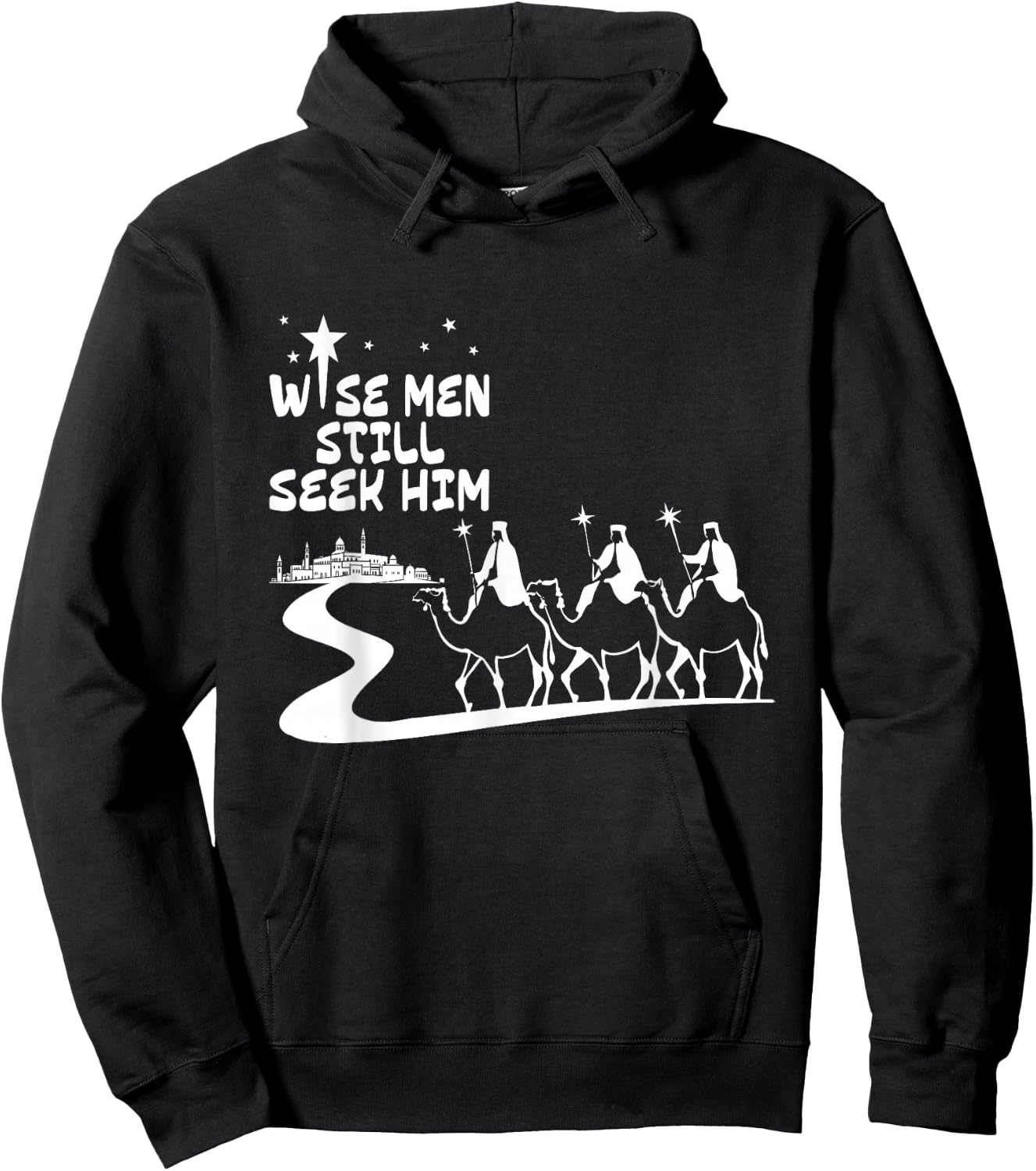 Wise Men Still Seek Him Jesus Christian Christmas Men Women Hoodie - Hoodie | Black