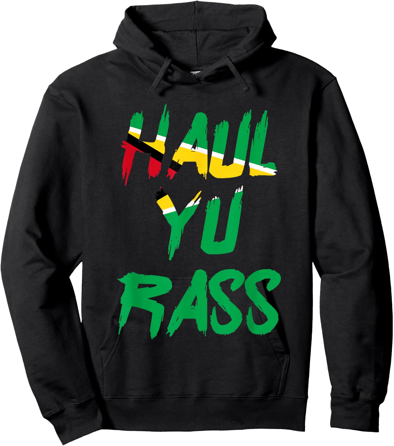 Haul Yu Rass Guyanese Guyana Afro Pride Creole Hoodie - Hoodie | Black