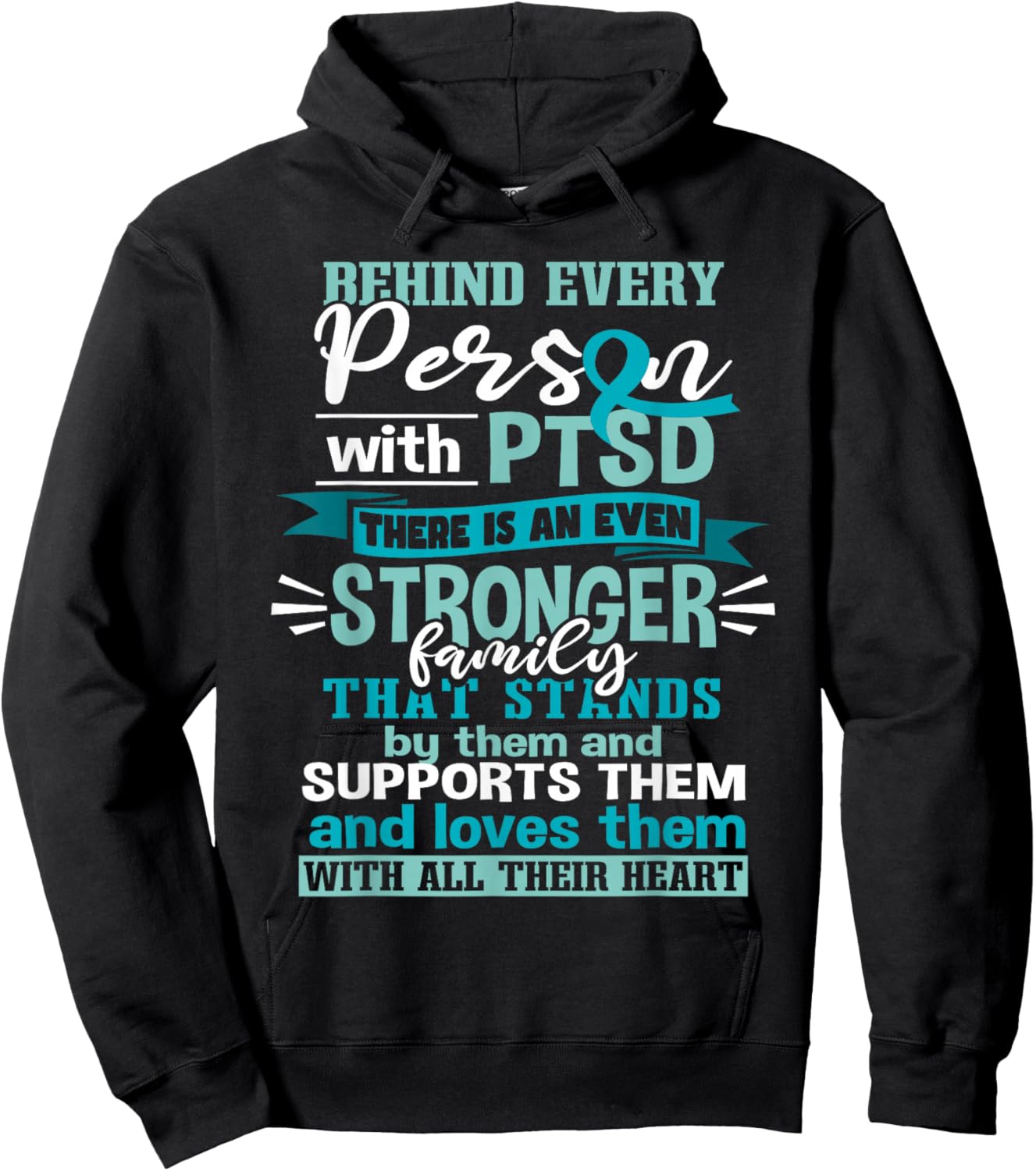 PTSD Support Hoodie - Hoodie | Black