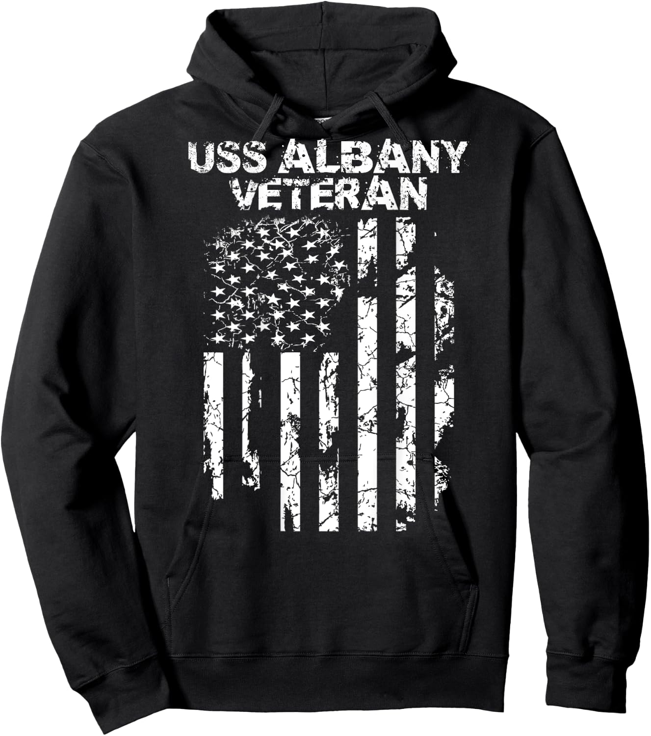 USS Albany Veteran Hoodie - Hoodie | Black