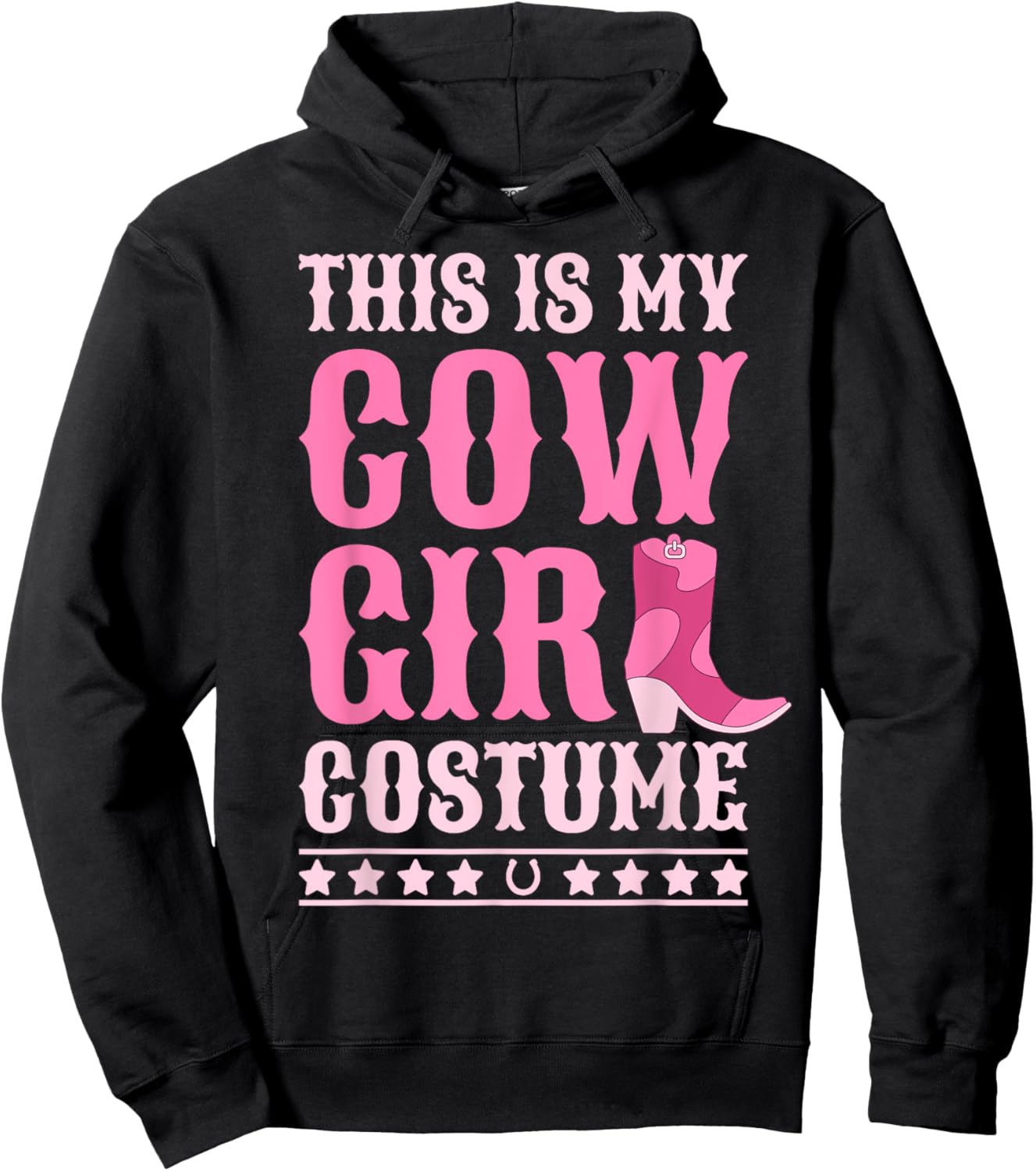 Western Cowgirl Outfit Women Cowboy Cute Cowgirl Costume Hoodie - Hoodie | Black