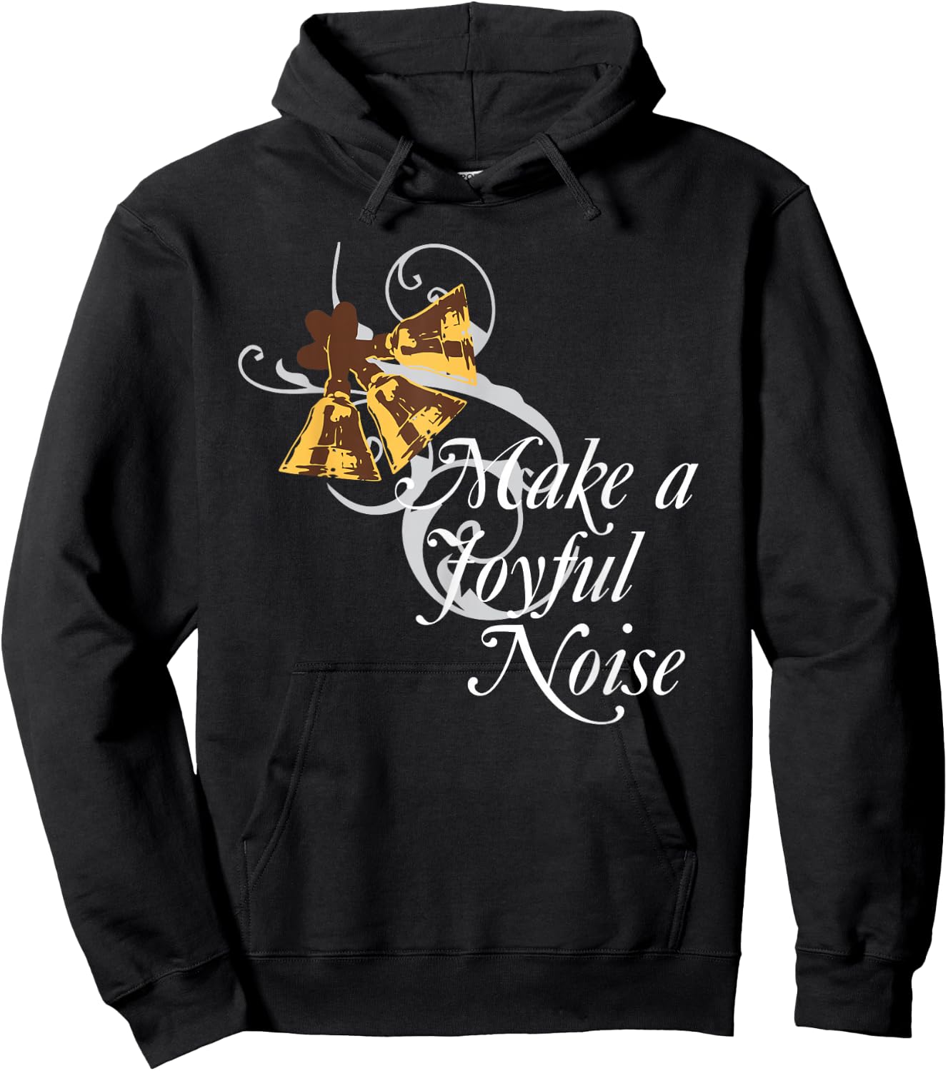Make a Joyful Noise for Bell Choir Members Hand Bells Hoodie - Hoodie | Black