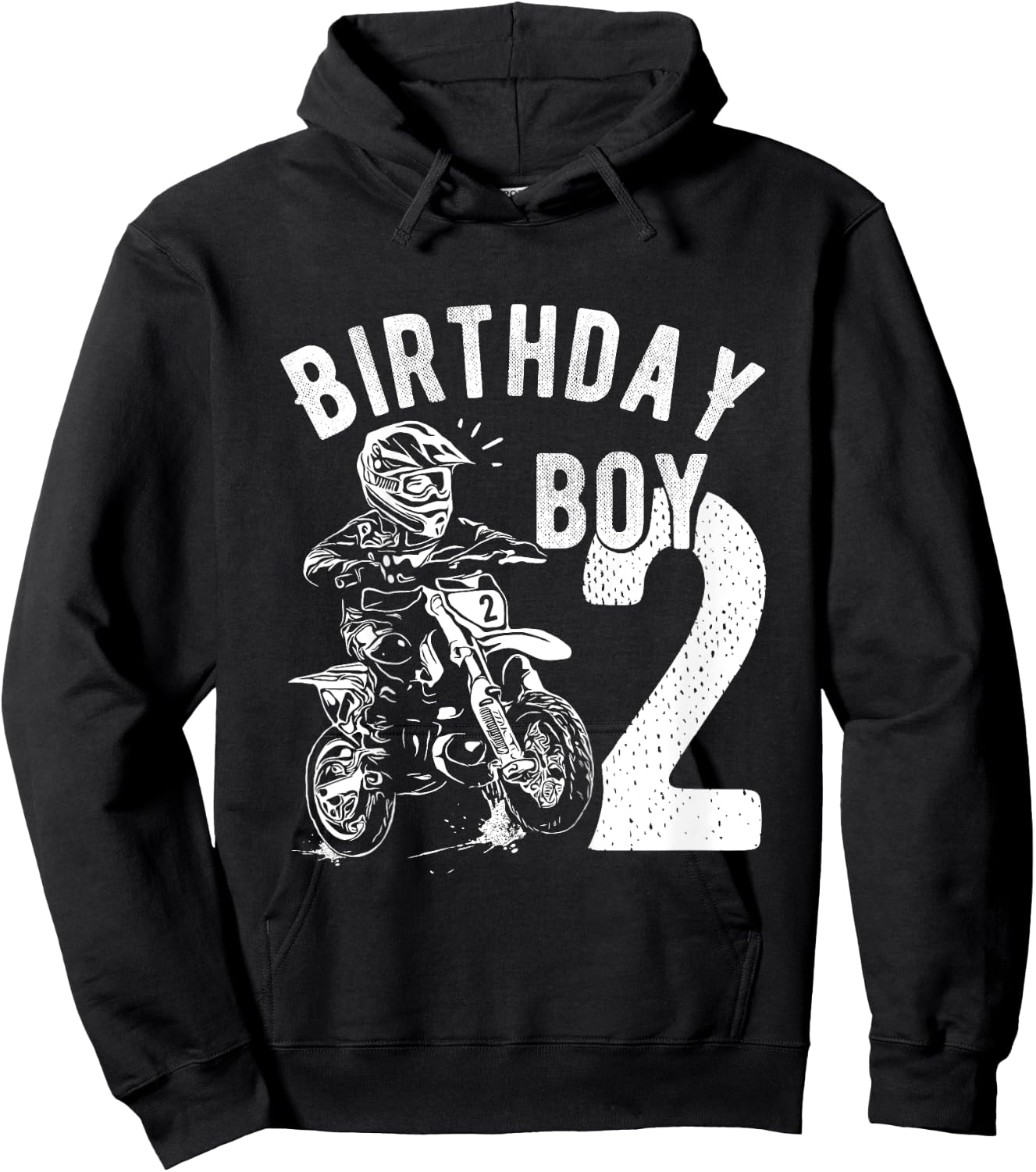 Kids 2 years old kid - Birthday boy - Dirt bike - Motorcycle Hoodie - Hoodie | Black
