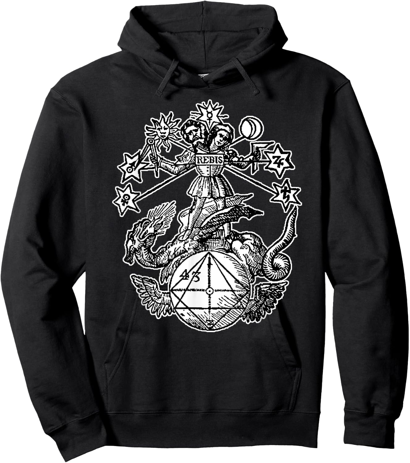 Rebis Symbol ~ Twofold Matter Hoodie - Hoodie | Black