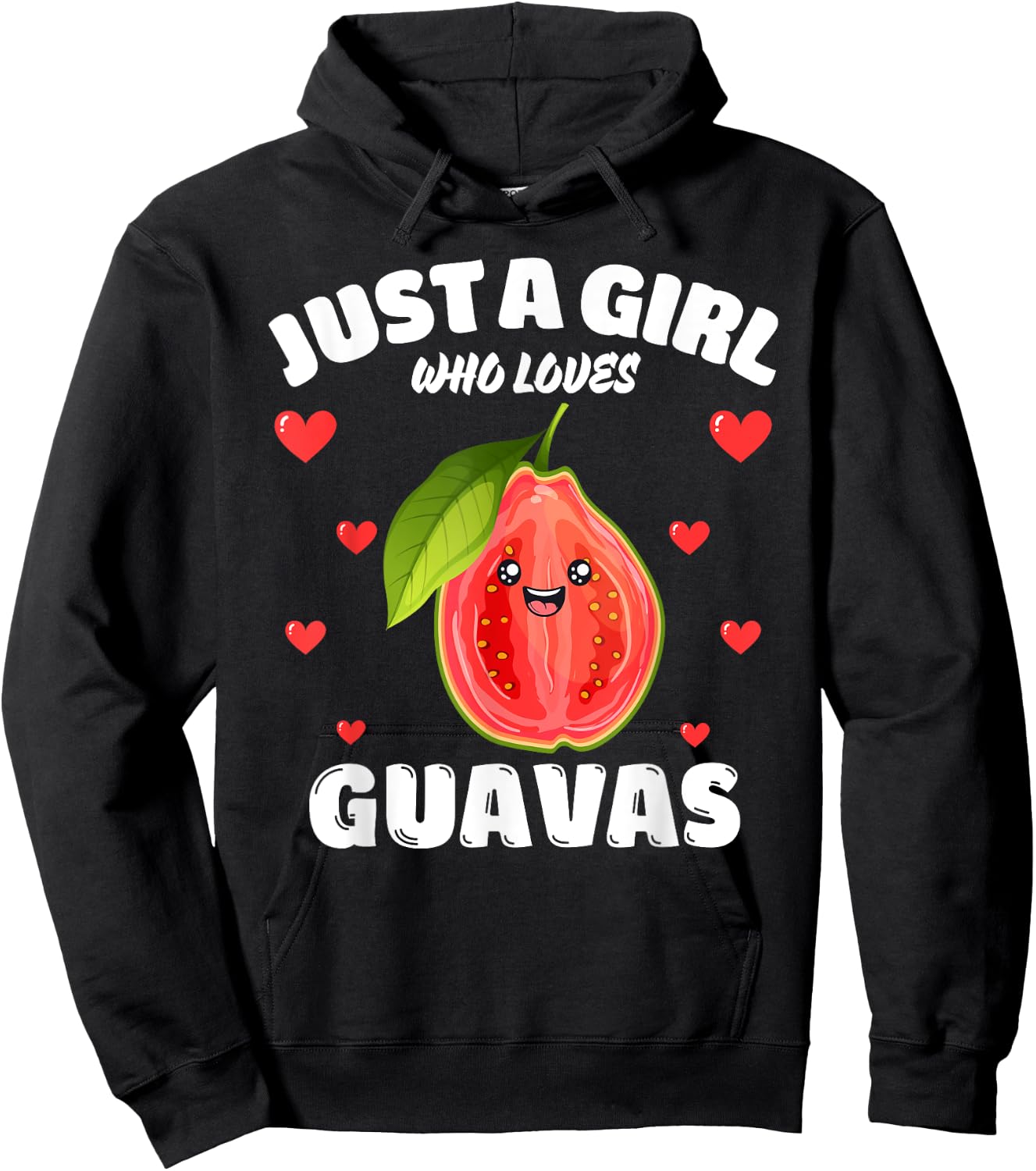 Just A Girl Who Loves Guavas, Guava Lover Hoodie - Hoodie | Black