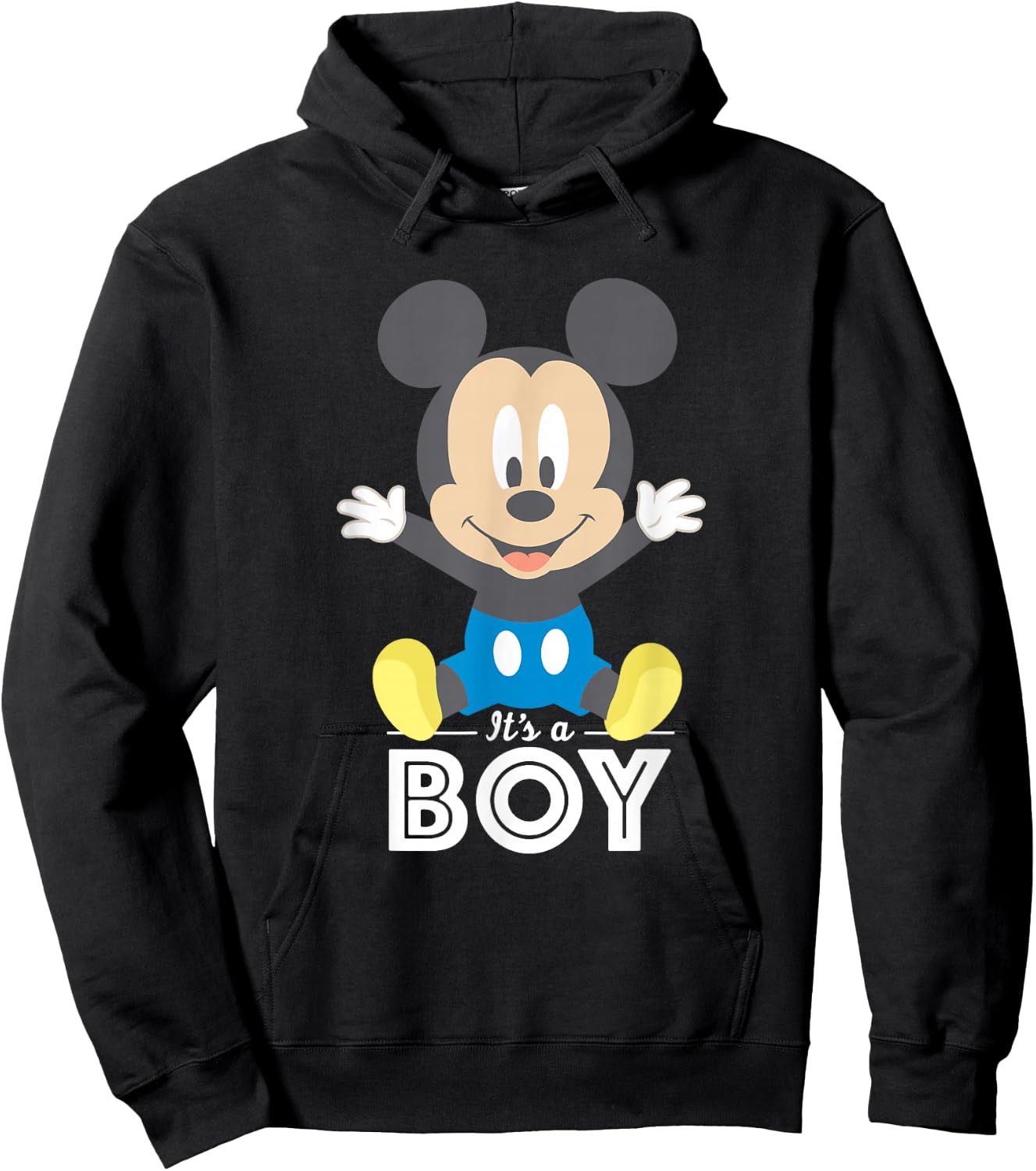 Disney Mickey Mouse It's A Boy Baby Shower Hoodie - Hoodie | Black