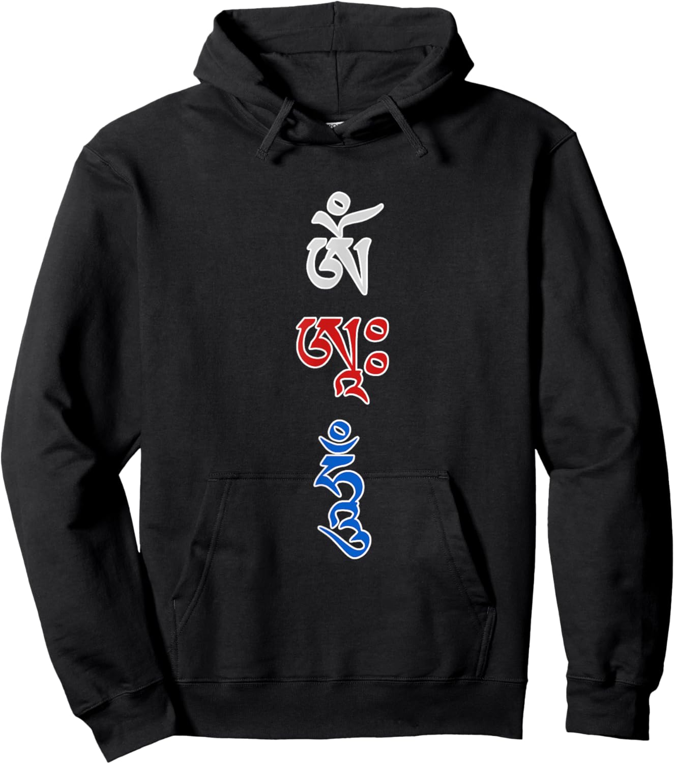 OM AH HUM Mantra Vajrayana Hoodie - Hoodie | Black