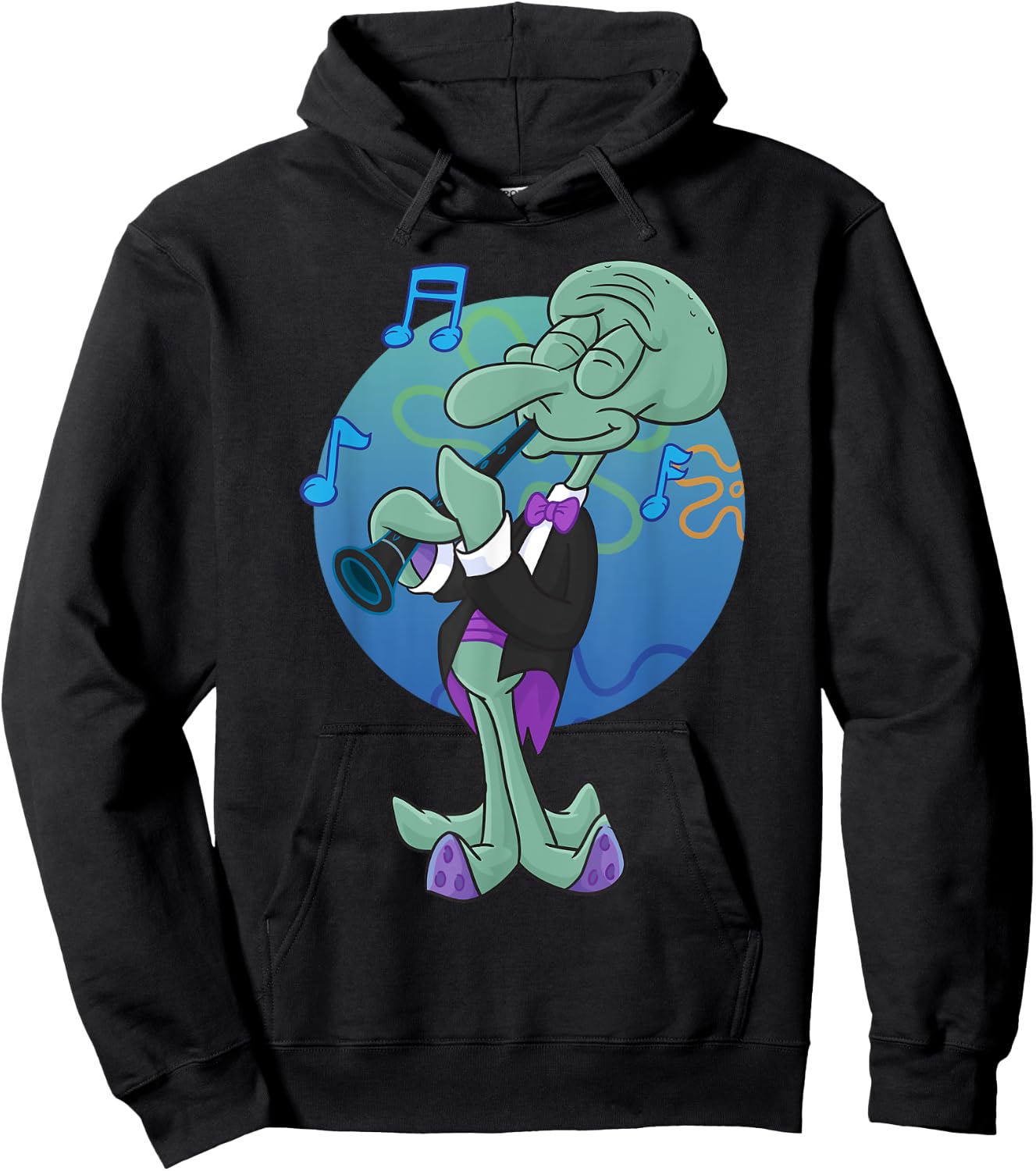 Mademark x SpongeBob SquarePants - Squidwards Playing "Clarry" The Clarinet Hoodie - Hoodie | Black